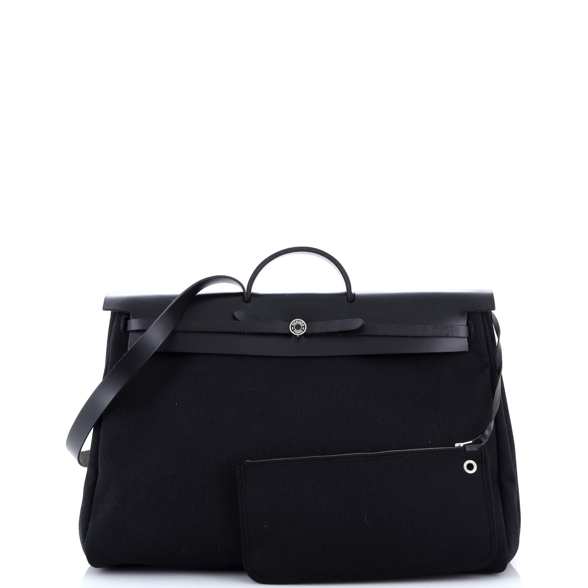 Herbag Zip Leather and Toile 50