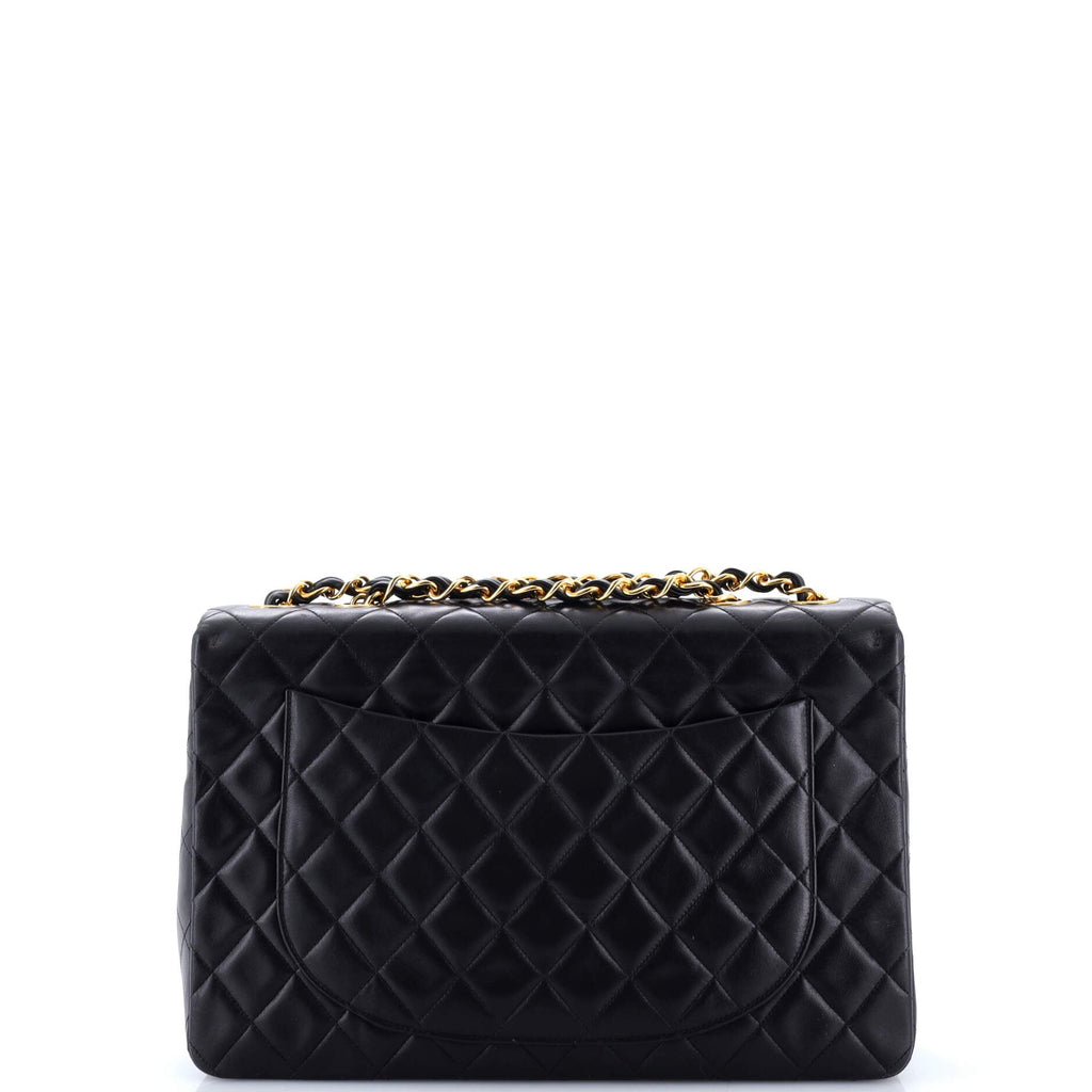 Vintage Classic Single Flap Bag Quilted Lambskin Maxi