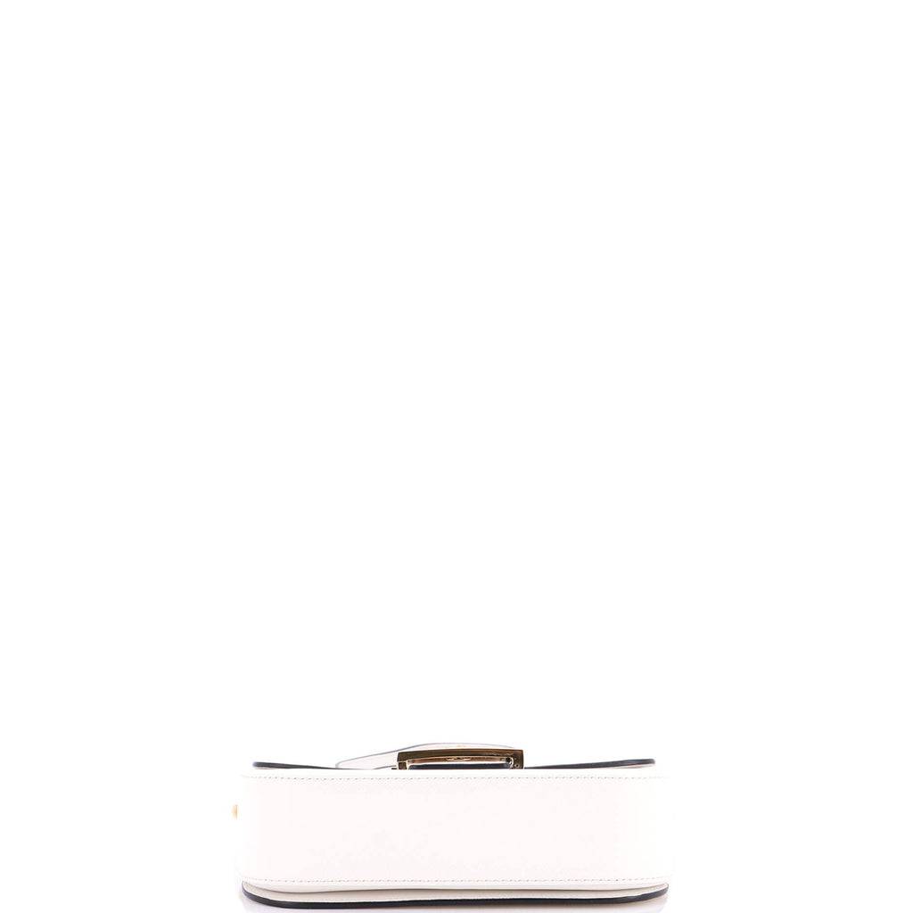 Embleme Flap Bag Saffiano Leather Small