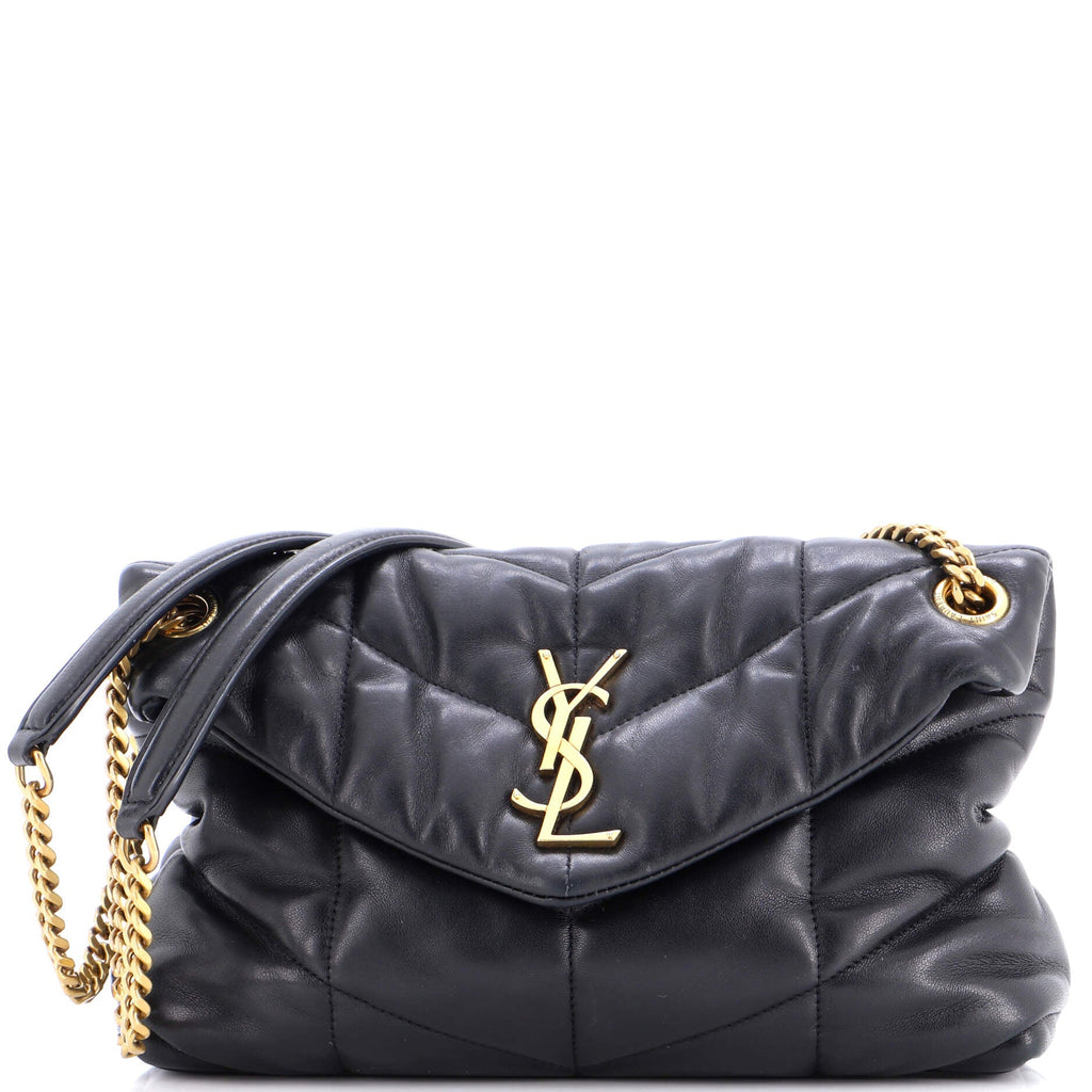Loulou Puffer Shoulder Bag Quilted Leather Small