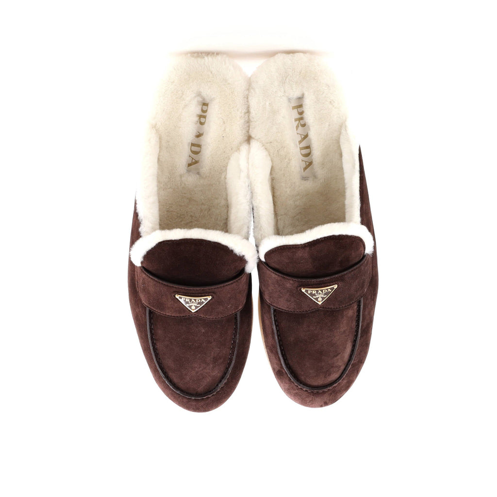 Men's Saint Tropez Slide Mules Suede with Shearling