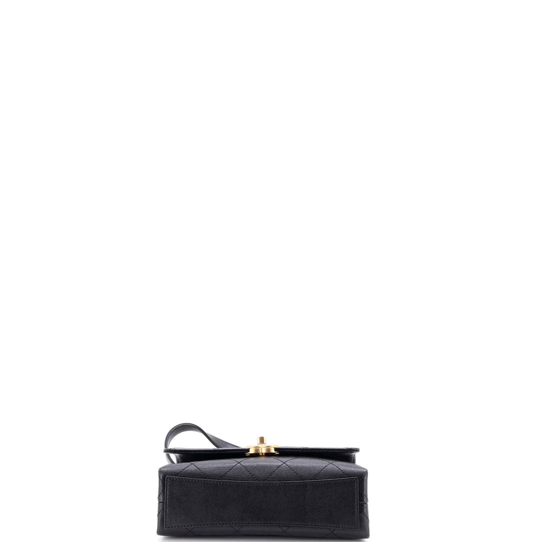 Bracelet On Chain Flap Bag Quilted Caviar Mini