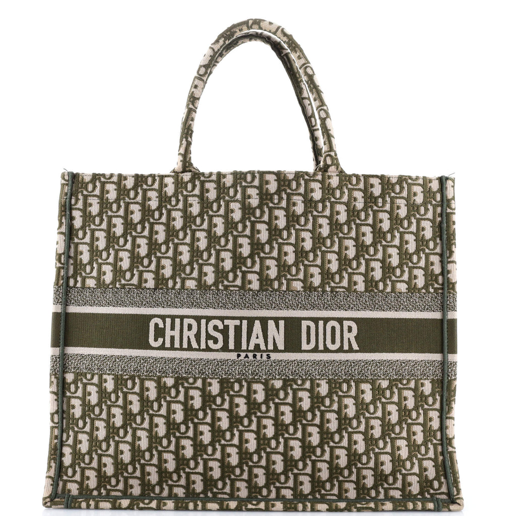 Book Tote Oblique Canvas Large
