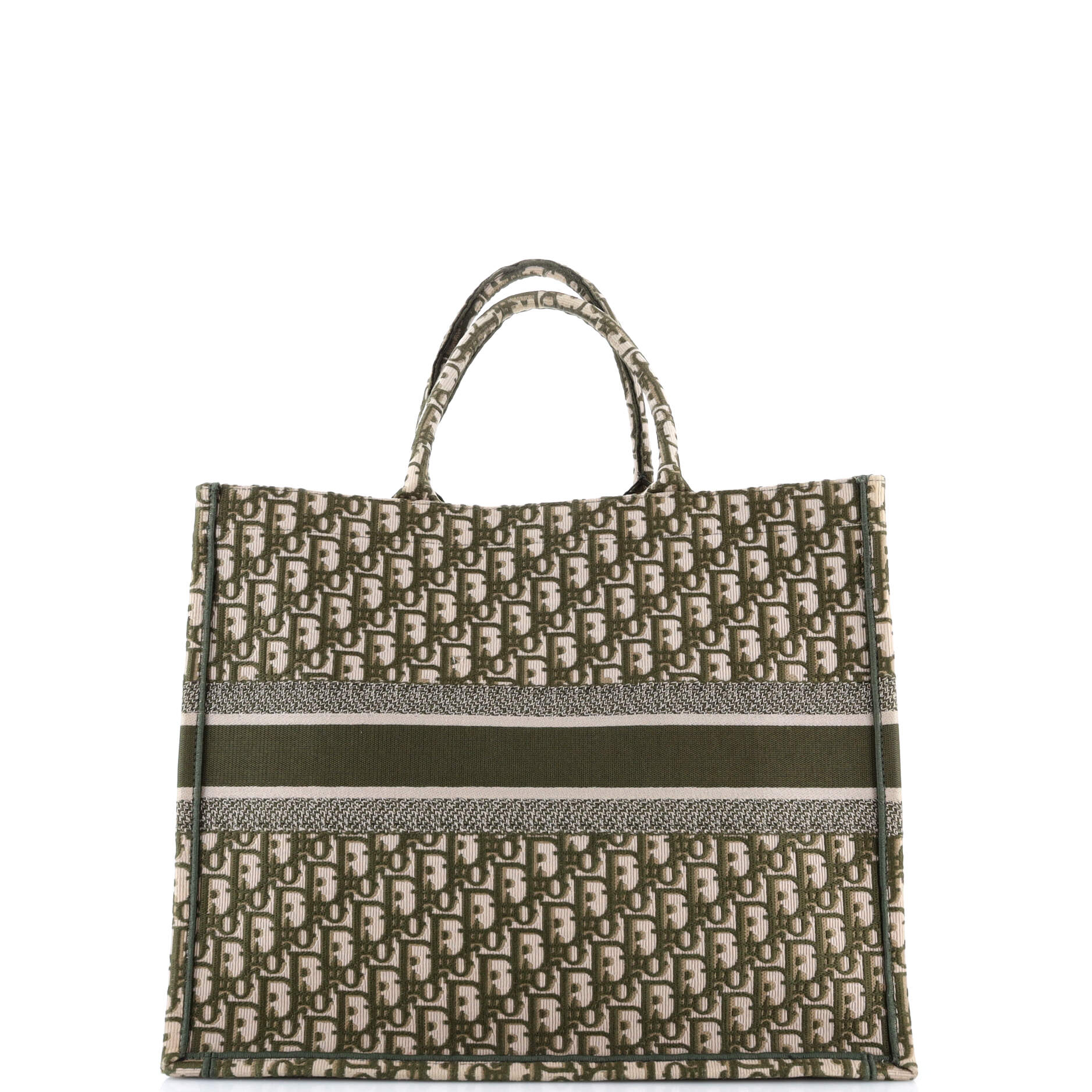 Book Tote Oblique Canvas Large