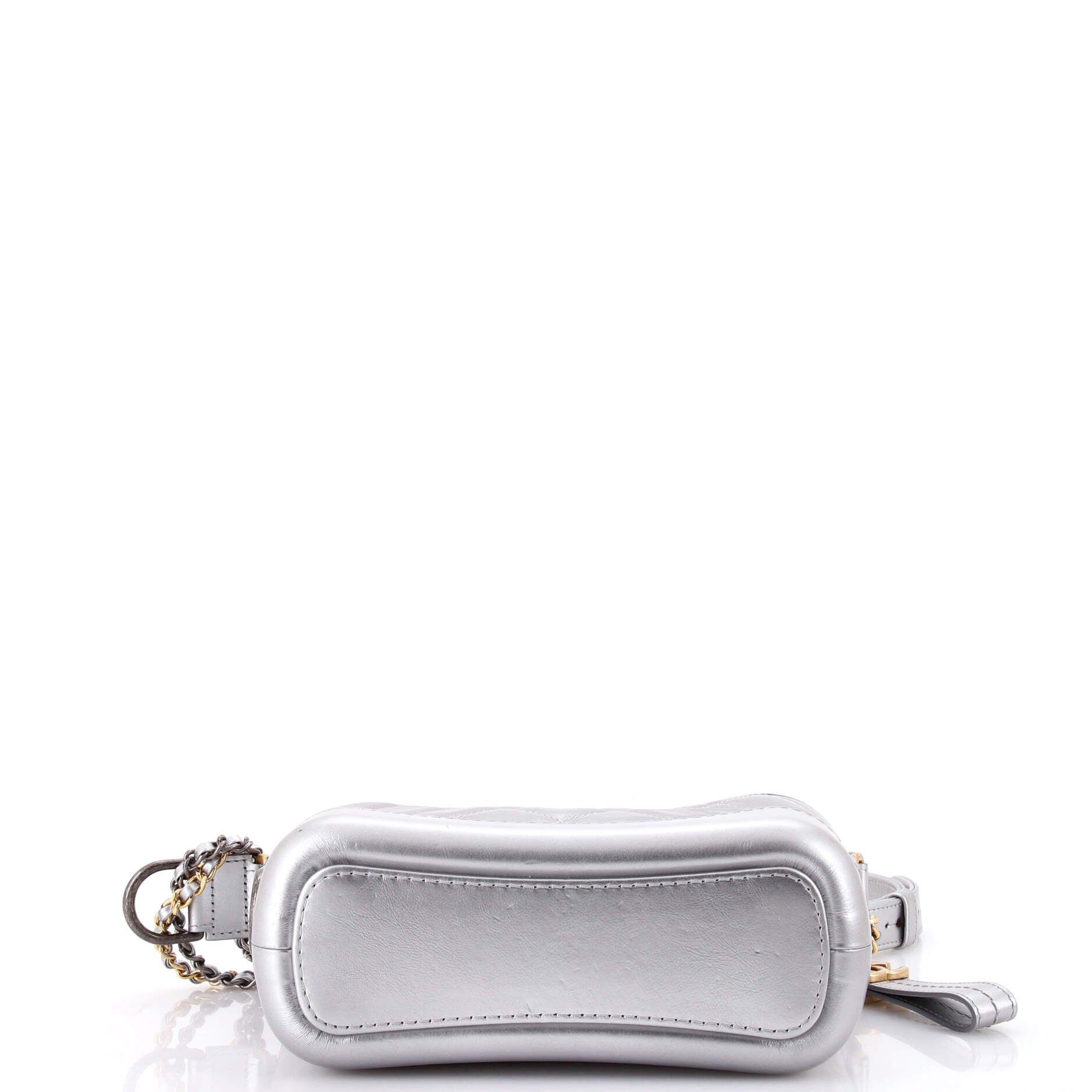 Gabrielle Hobo Quilted Metallic Aged Calfskin Small
