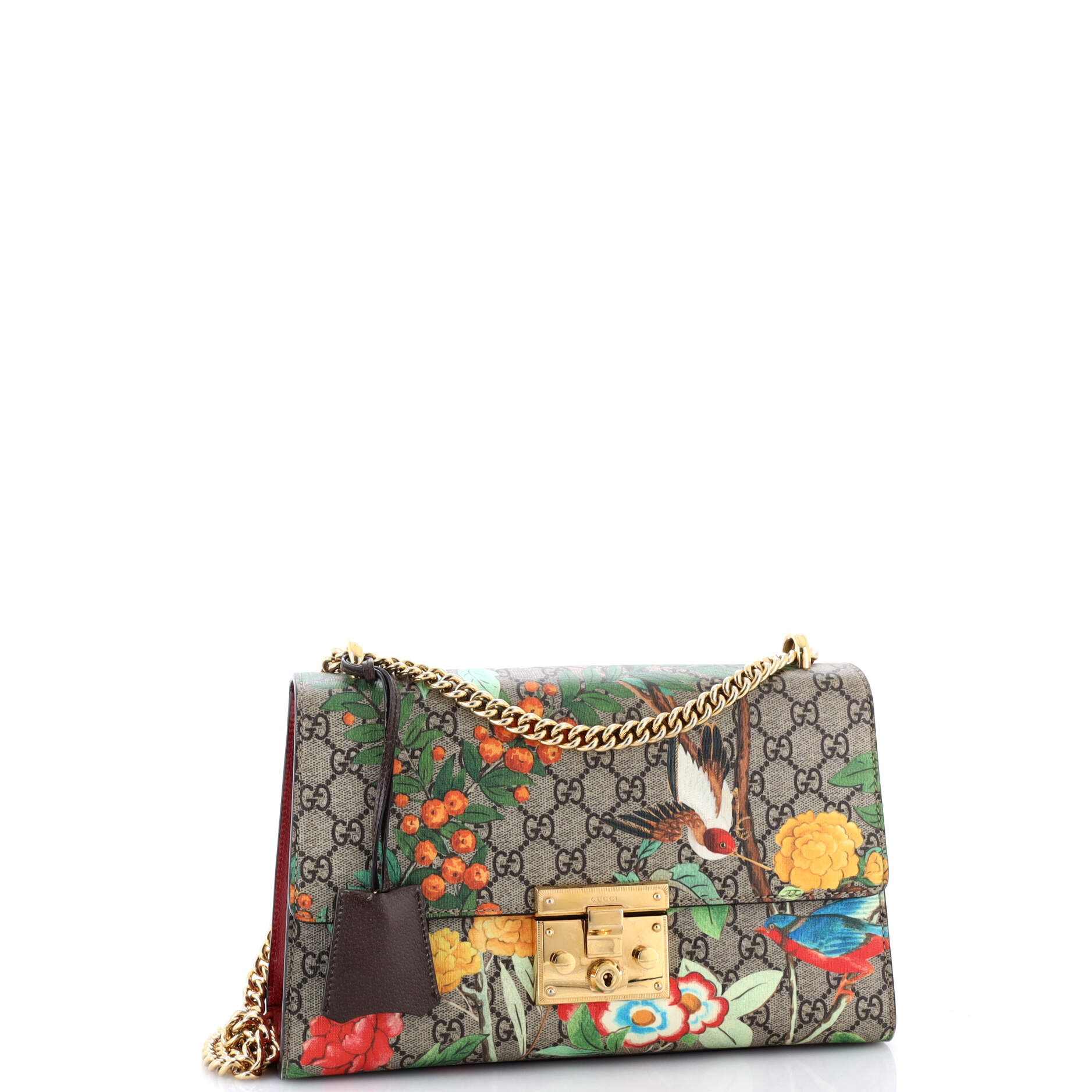 Padlock Shoulder Bag Tian Print GG Coated Canvas Medium