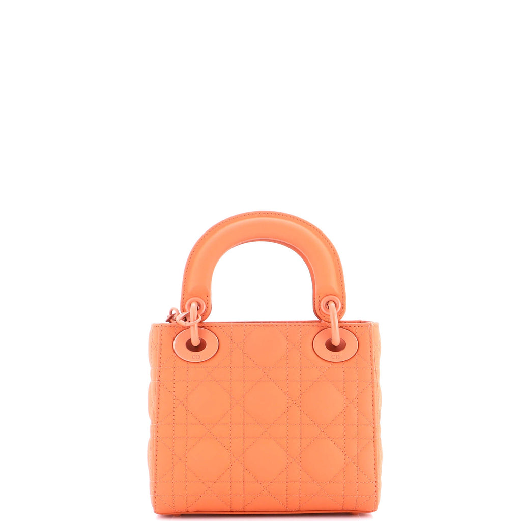 Ultra Matte Lady Dior Chain Bag Cannage Quilt Calfskin Mini