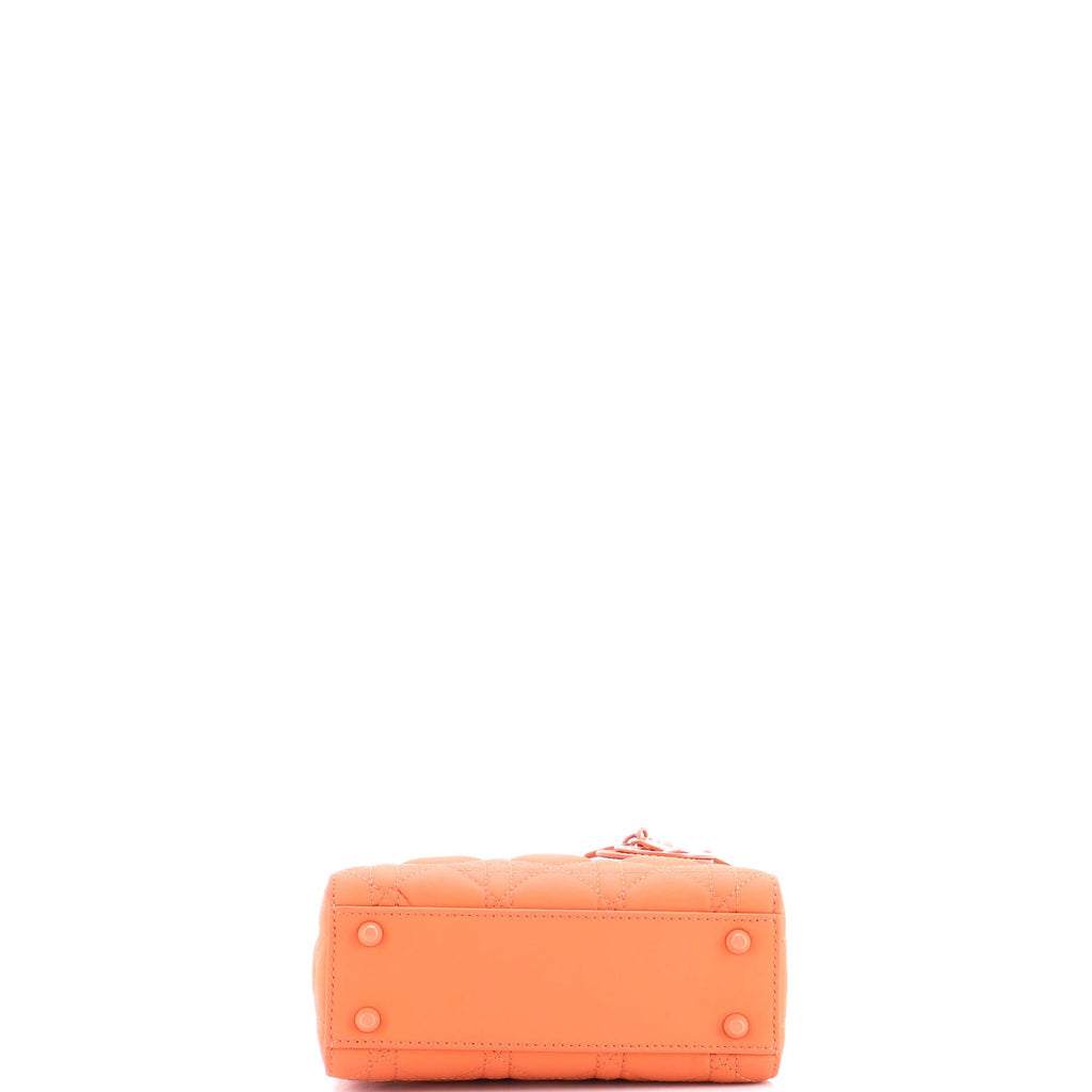 Ultra Matte Lady Dior Chain Bag Cannage Quilt Calfskin Mini