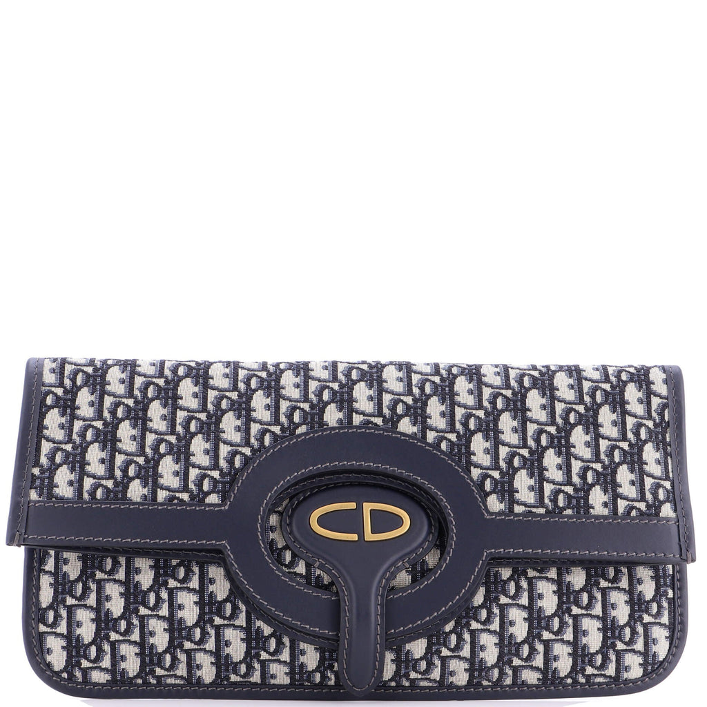 Fold Over Clutch Oblique Canvas