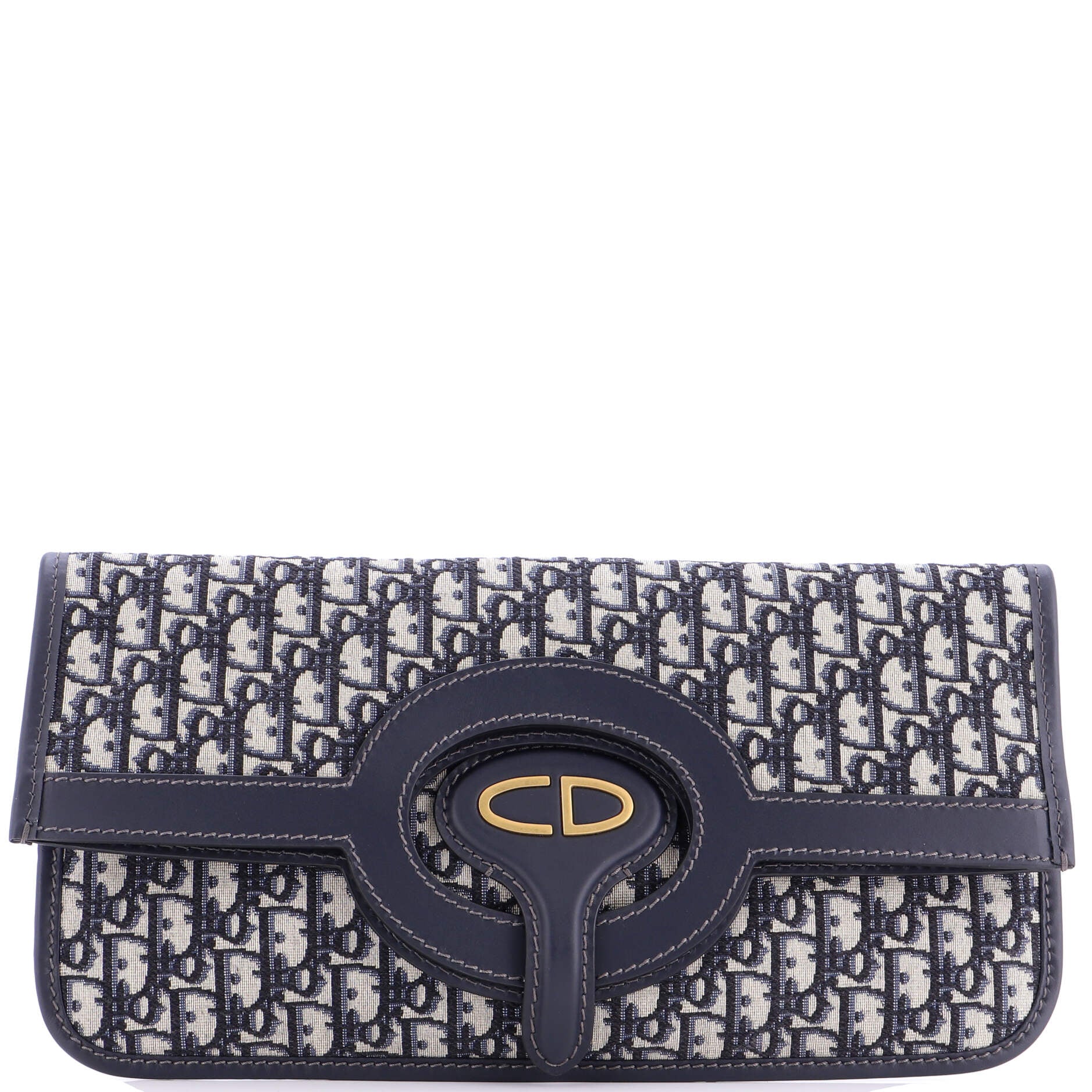Fold Over Clutch Oblique Canvas