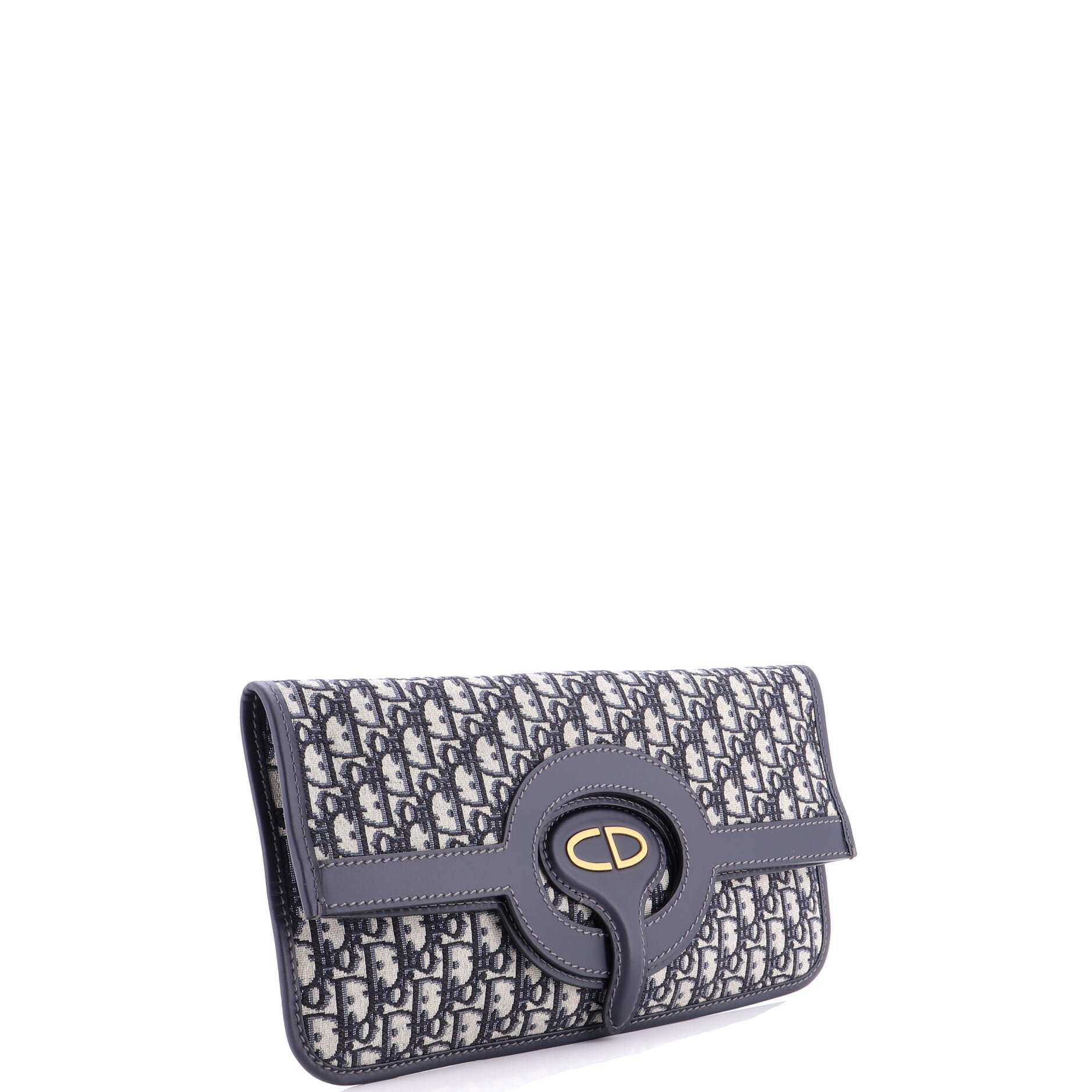 Fold Over Clutch Oblique Canvas