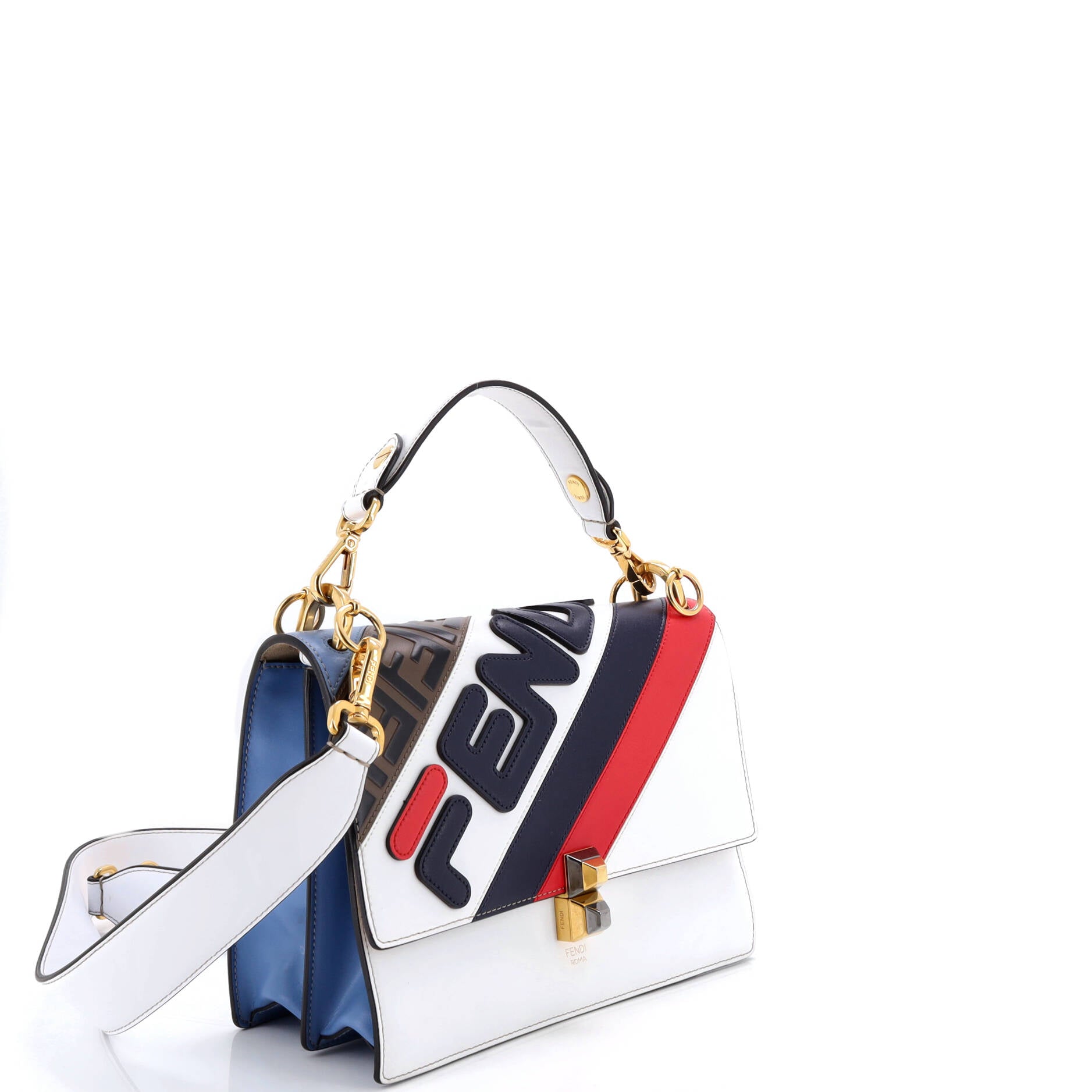 Mania Logo Kan I Bag Inlaid Leather Medium
