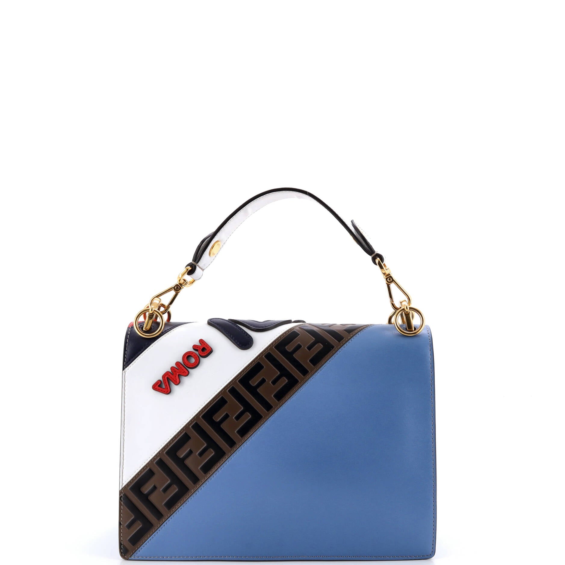Mania Logo Kan I Bag Inlaid Leather Medium