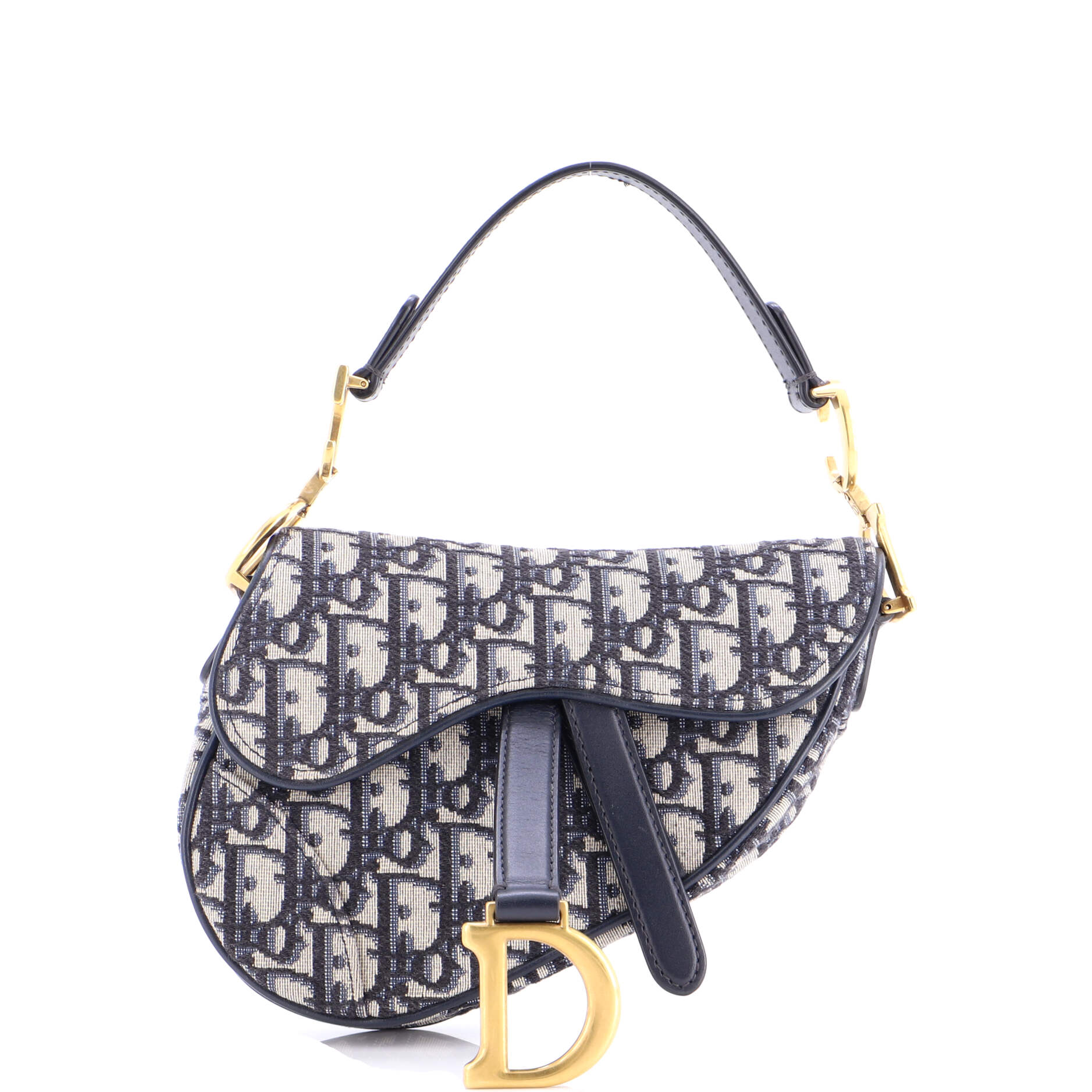 Saddle Handbag Oblique Canvas Mini