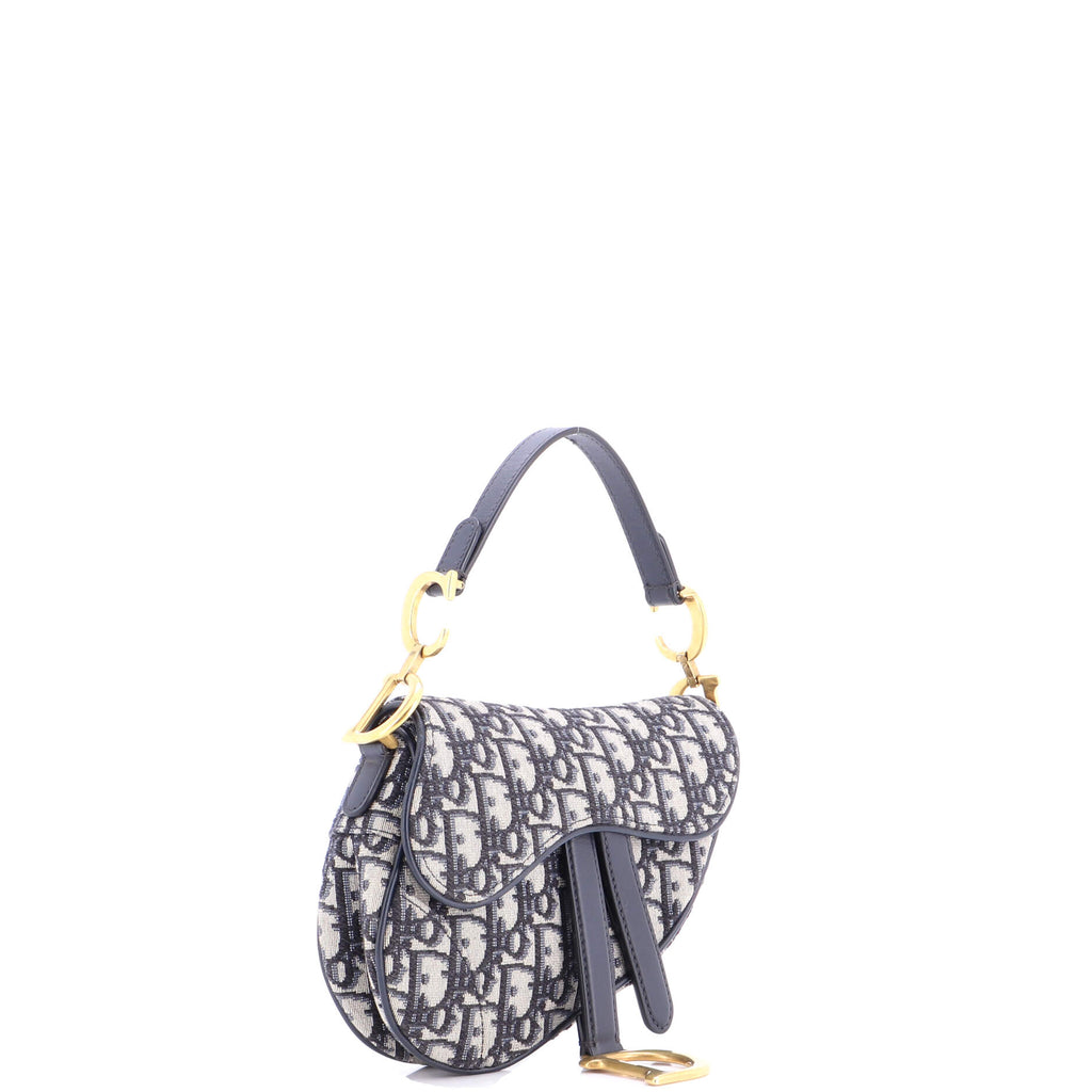 Saddle Handbag Oblique Canvas Mini