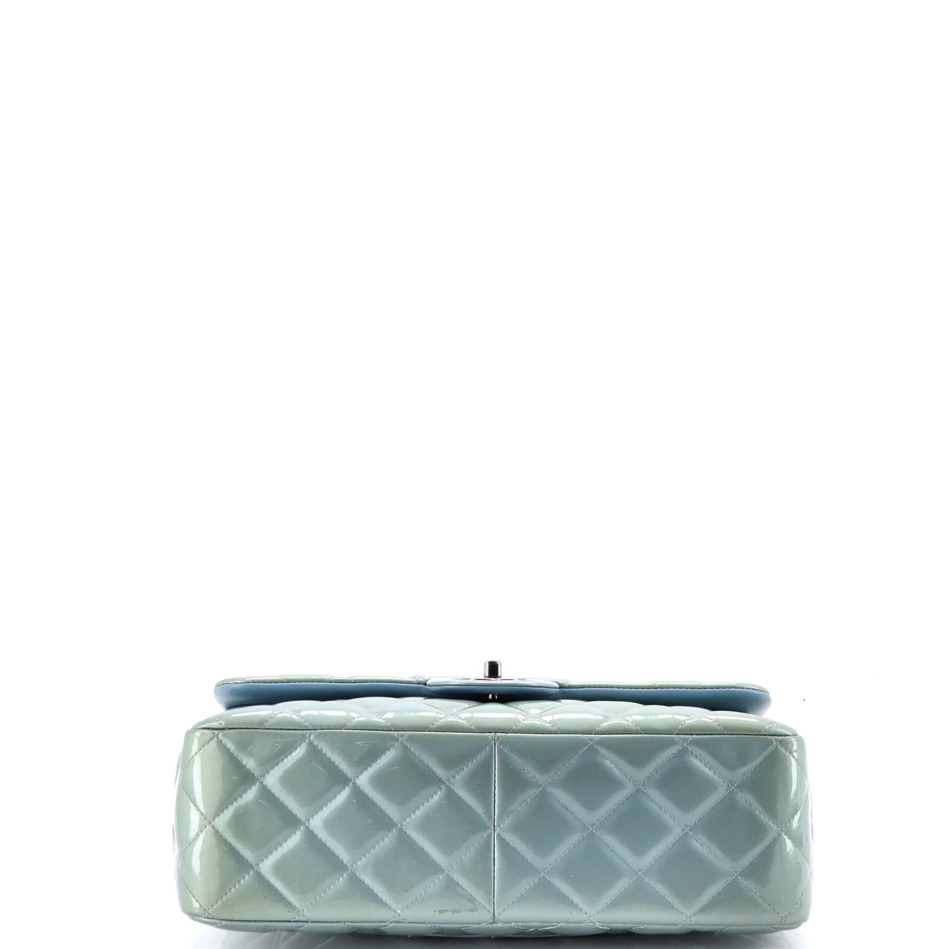 Classic Double Flap Bag Quilted Patent Jumbo