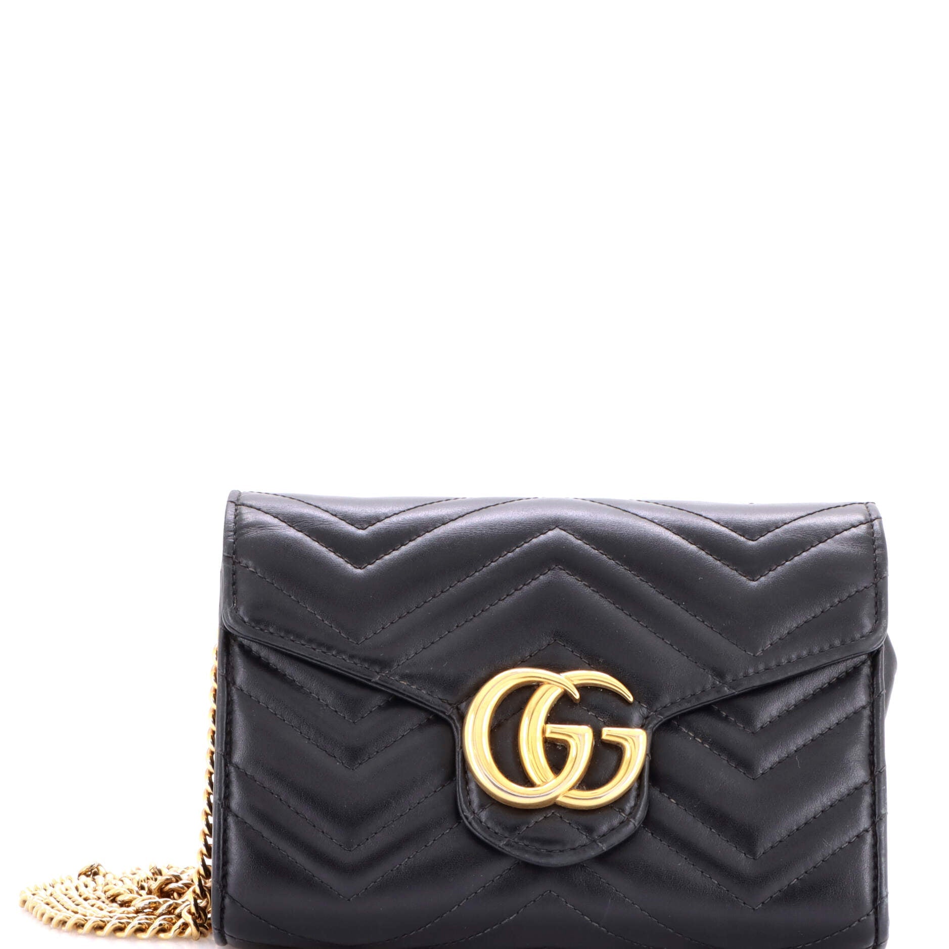 GG Marmont Chain Wallet Matelasse Leather Mini