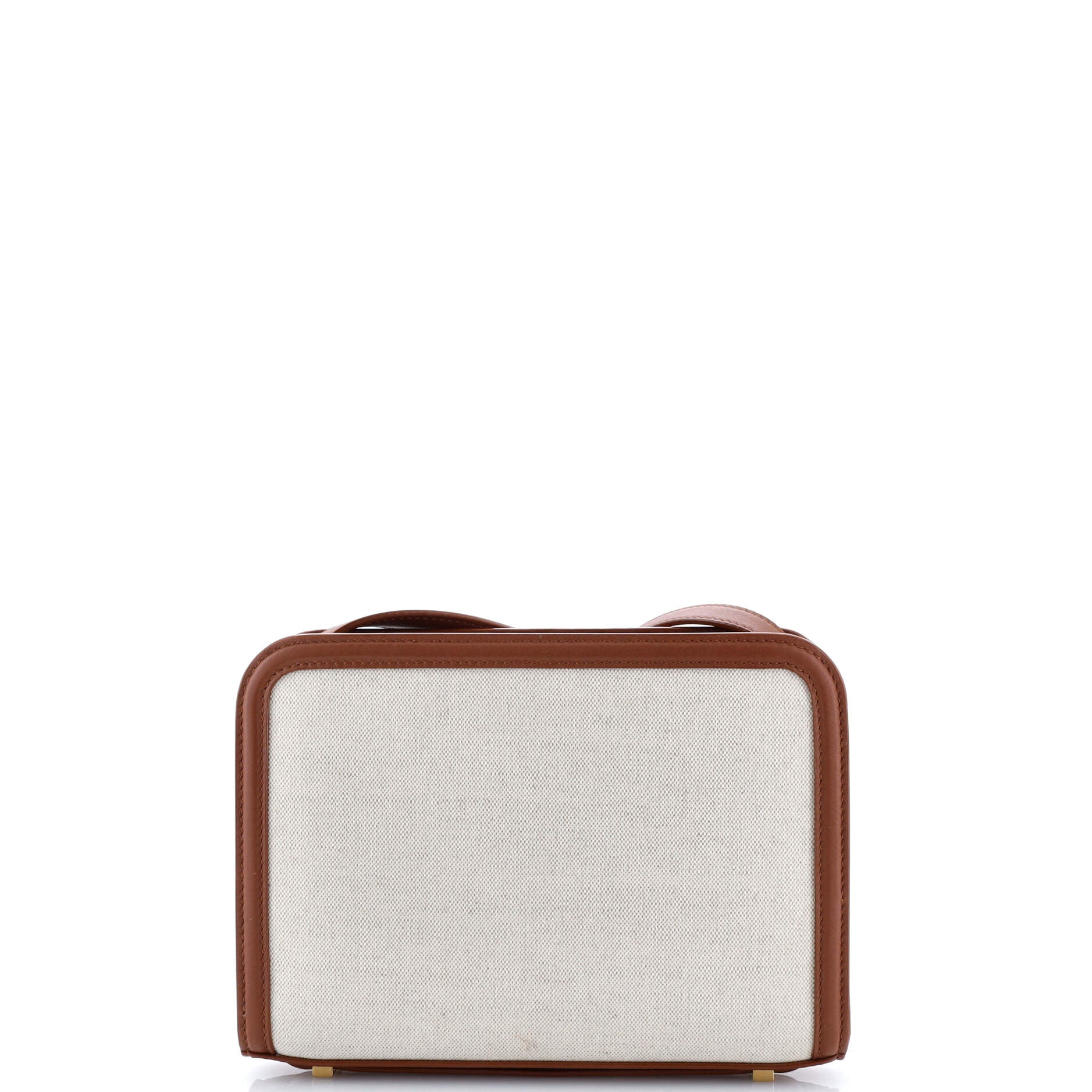 Reversed Shoulder Bag Canvas and Leather