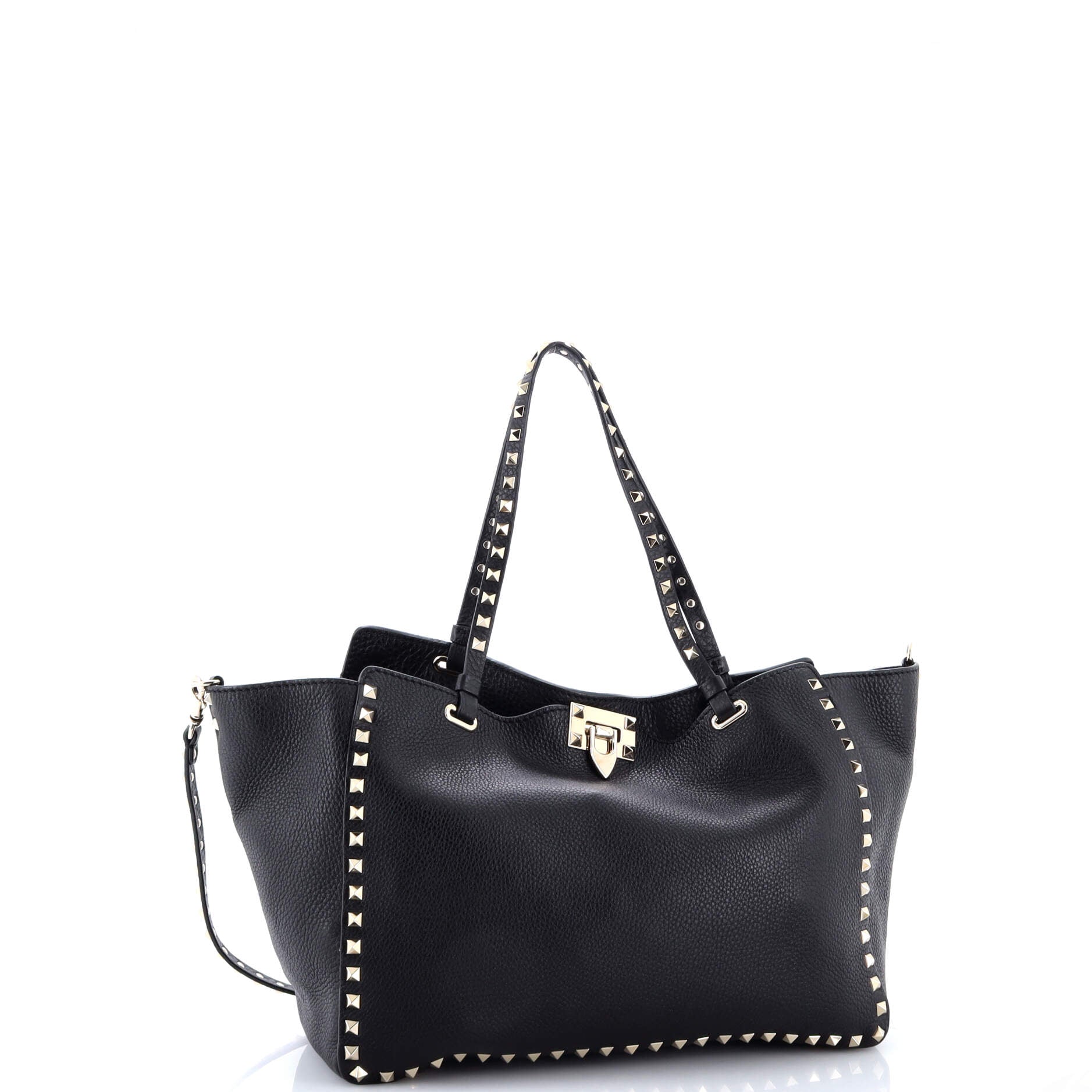 Rockstud Tote Pebbled Leather Medium