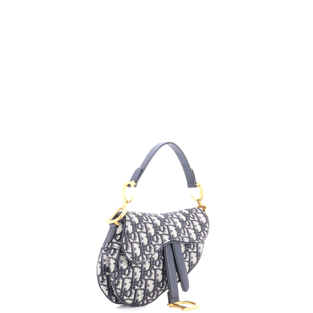Saddle Handbag Oblique Canvas Mini