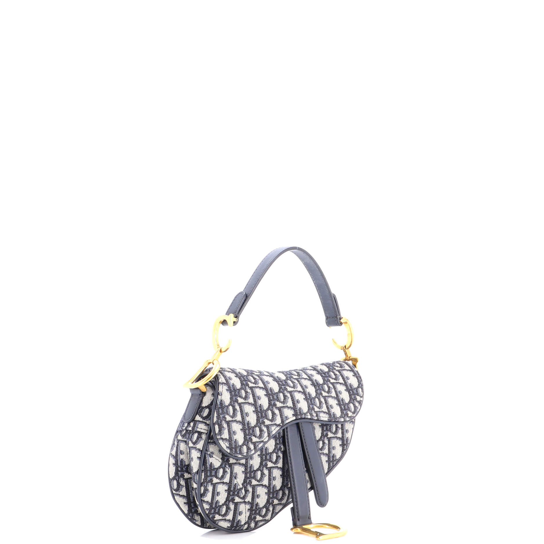 Saddle Handbag Oblique Canvas Mini