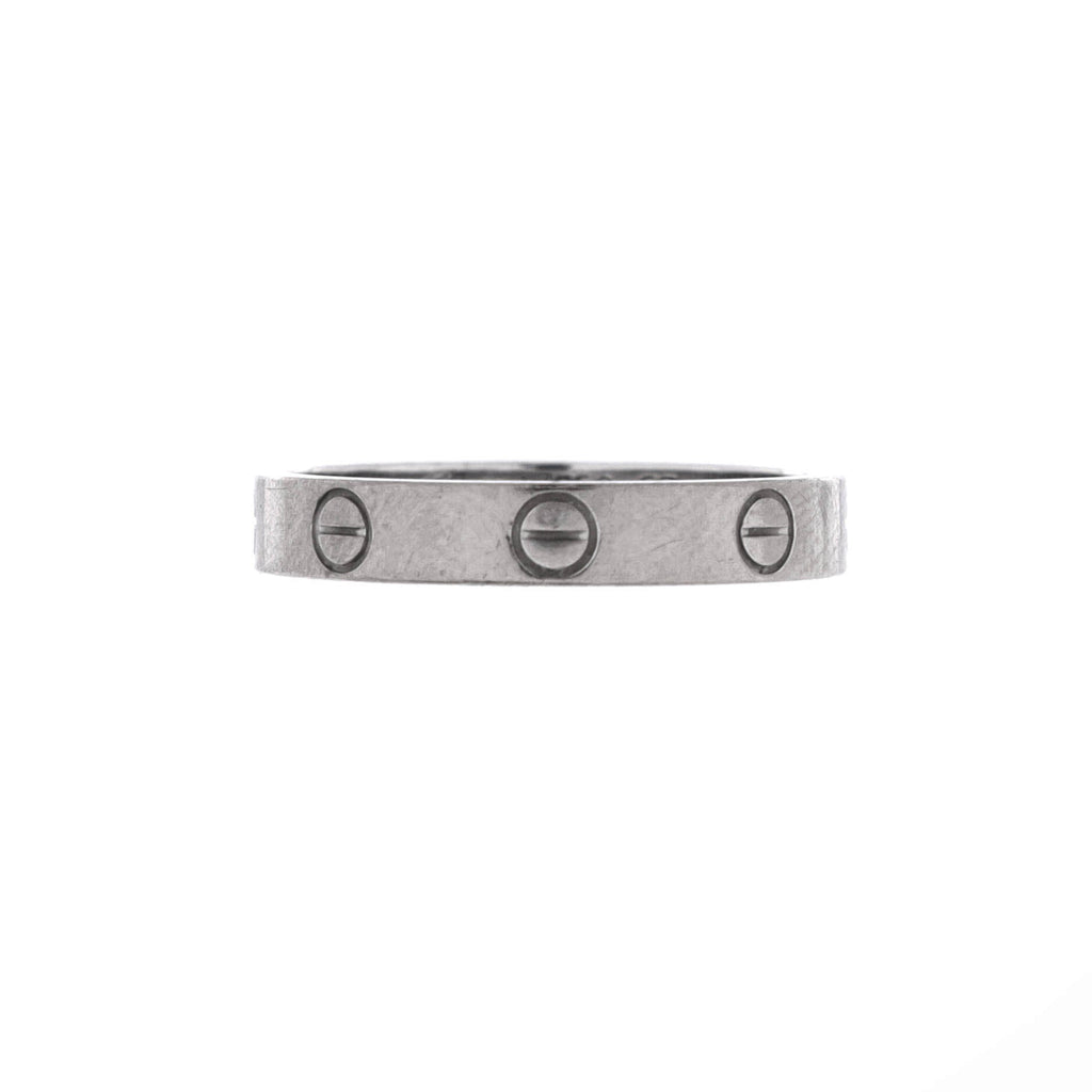 Love Wedding Band Ring 18K White Gold