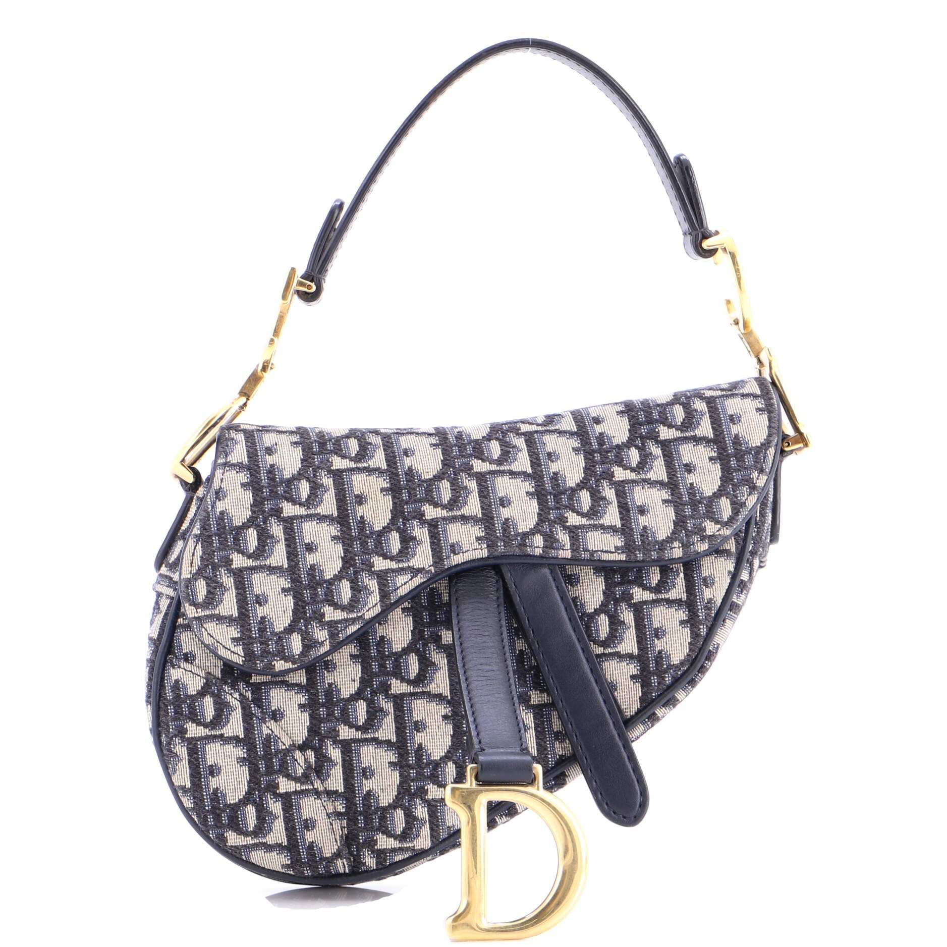 Saddle Handbag Oblique Canvas Mini