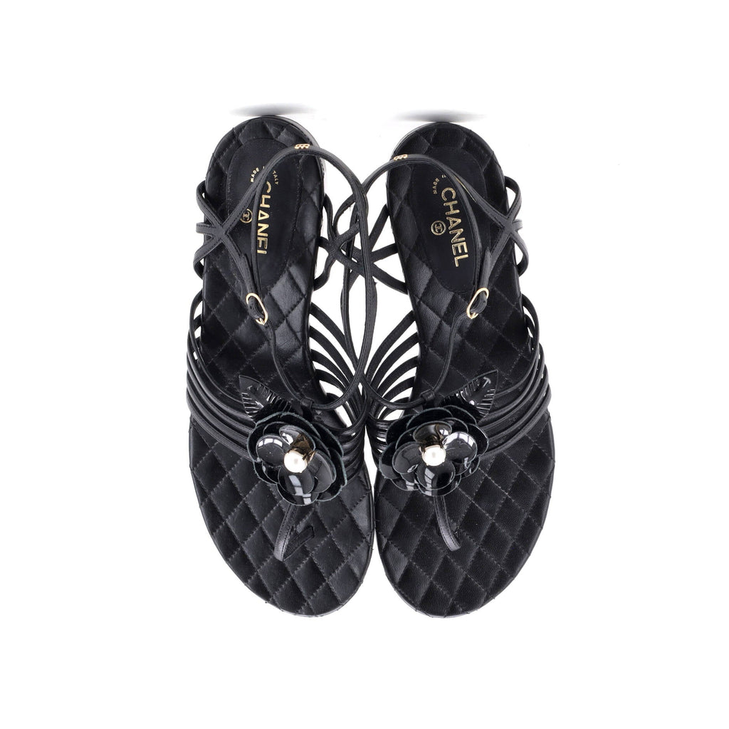 Women's Camellia T-Strap Sandals Leather