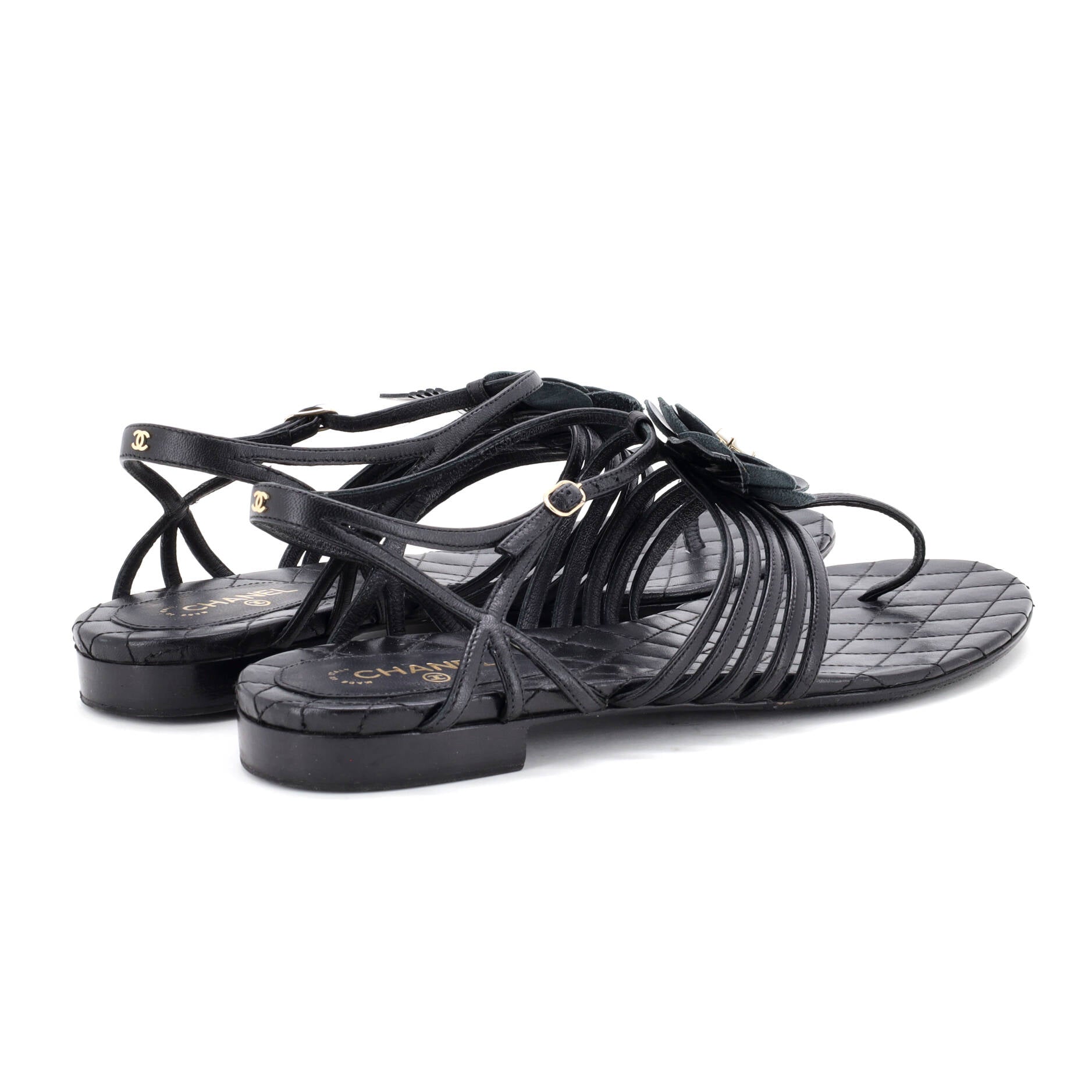 Women's Camellia T-Strap Sandals Leather