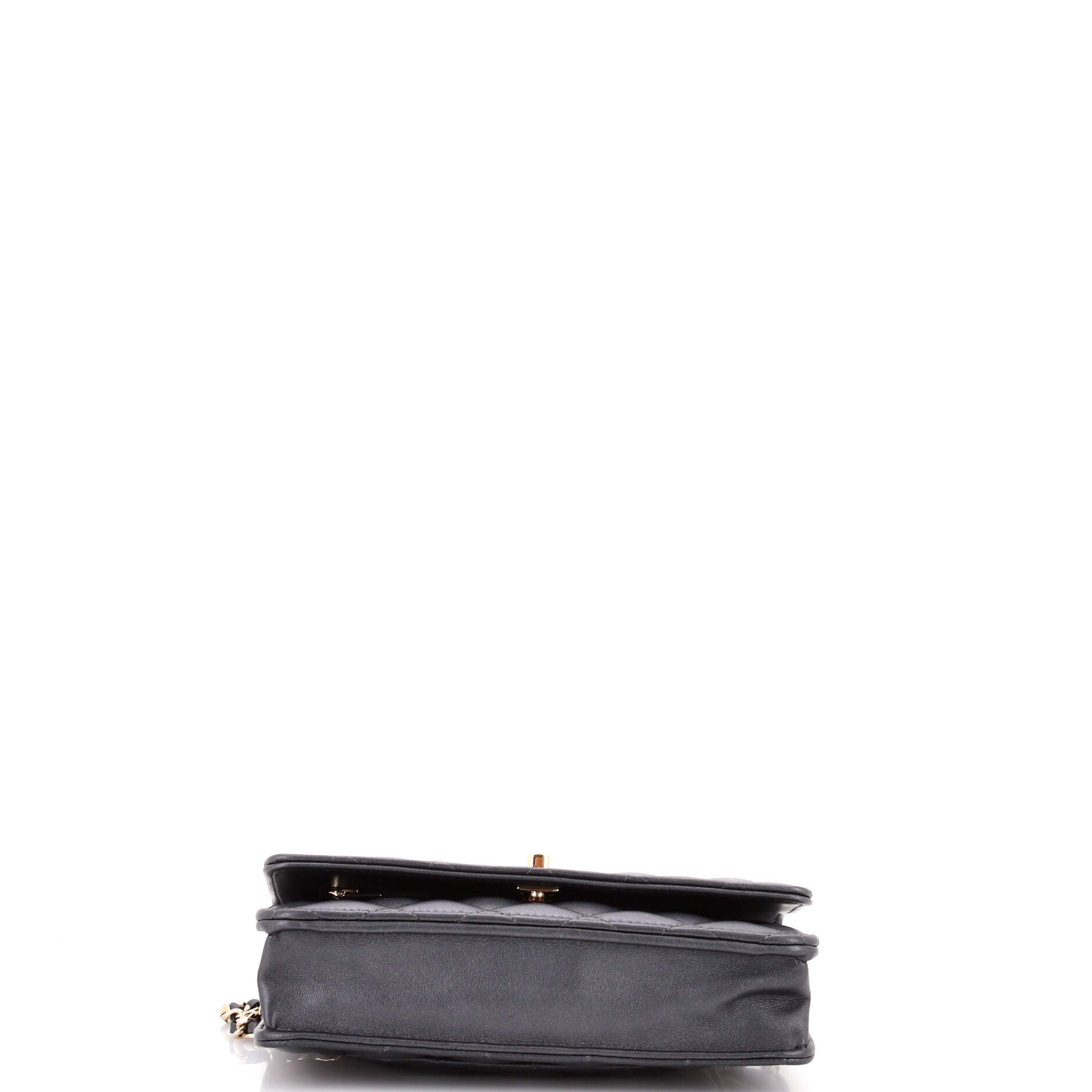 Flap Bag Charms Strap Wallet on Chain Quilted Lambskin