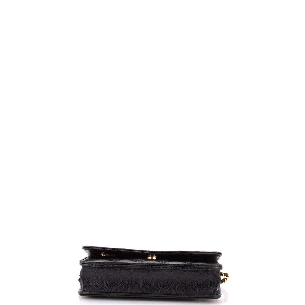 Wallet on Chain Quilted Caviar