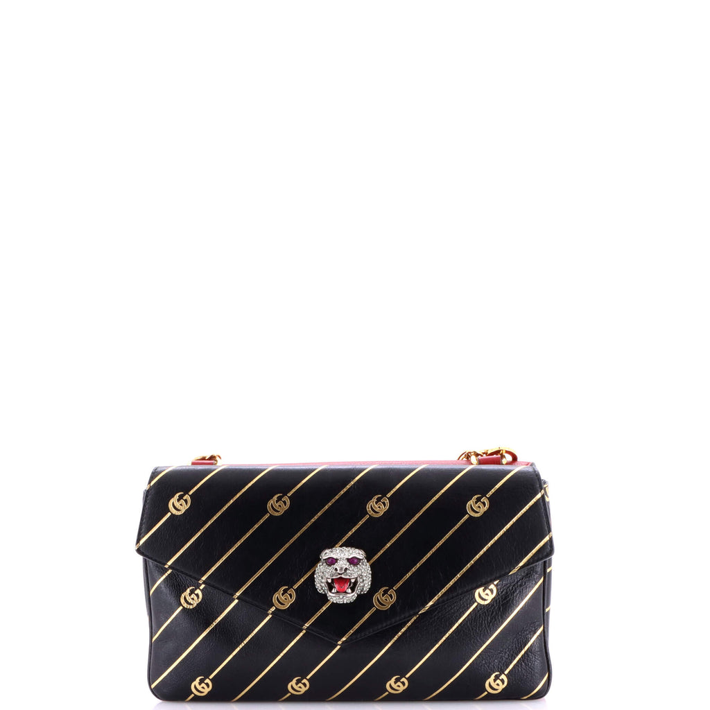 Thiara Double Shoulder Bag Printed Leather Medium
