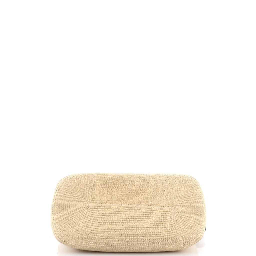 By The Way Satchel Raffia with Snakeskin Small