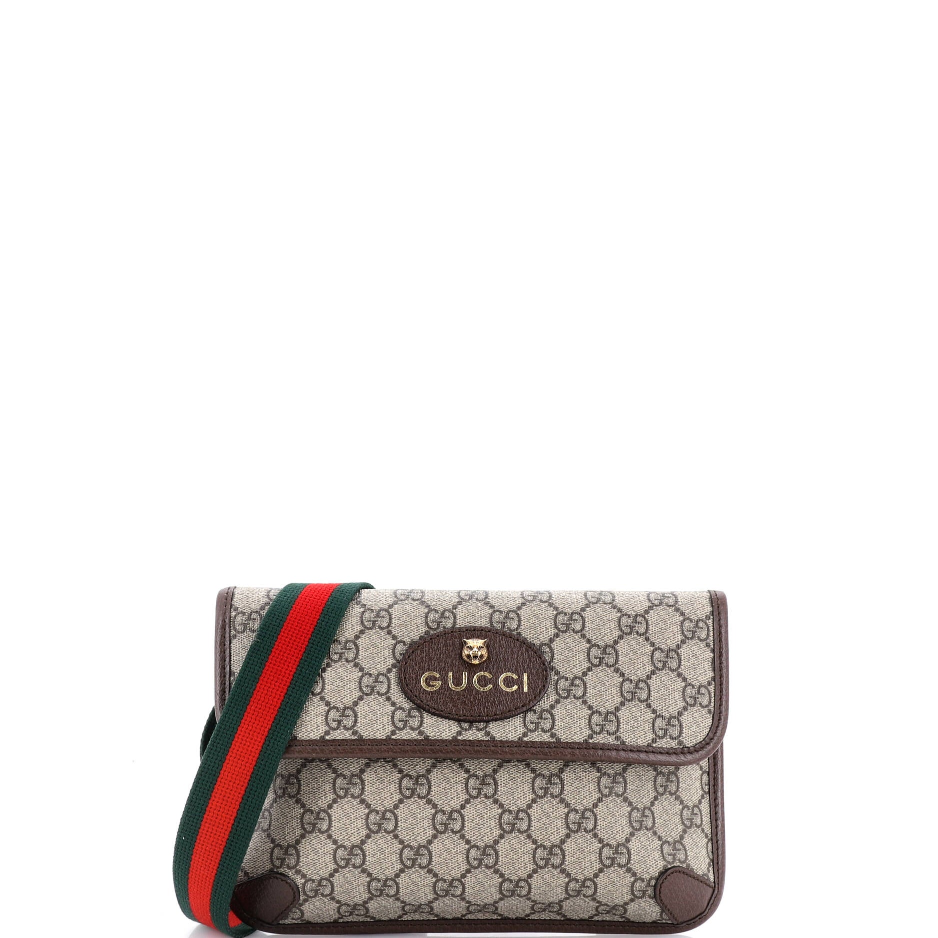 Neo Vintage Flap Belt Bag GG Coated Canvas