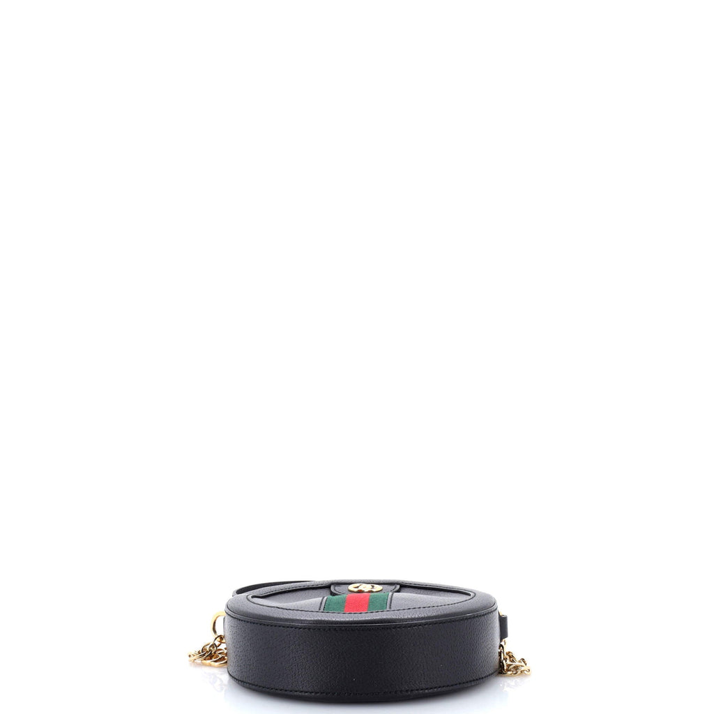 Ophidia Round Shoulder Bag Leather Mini
