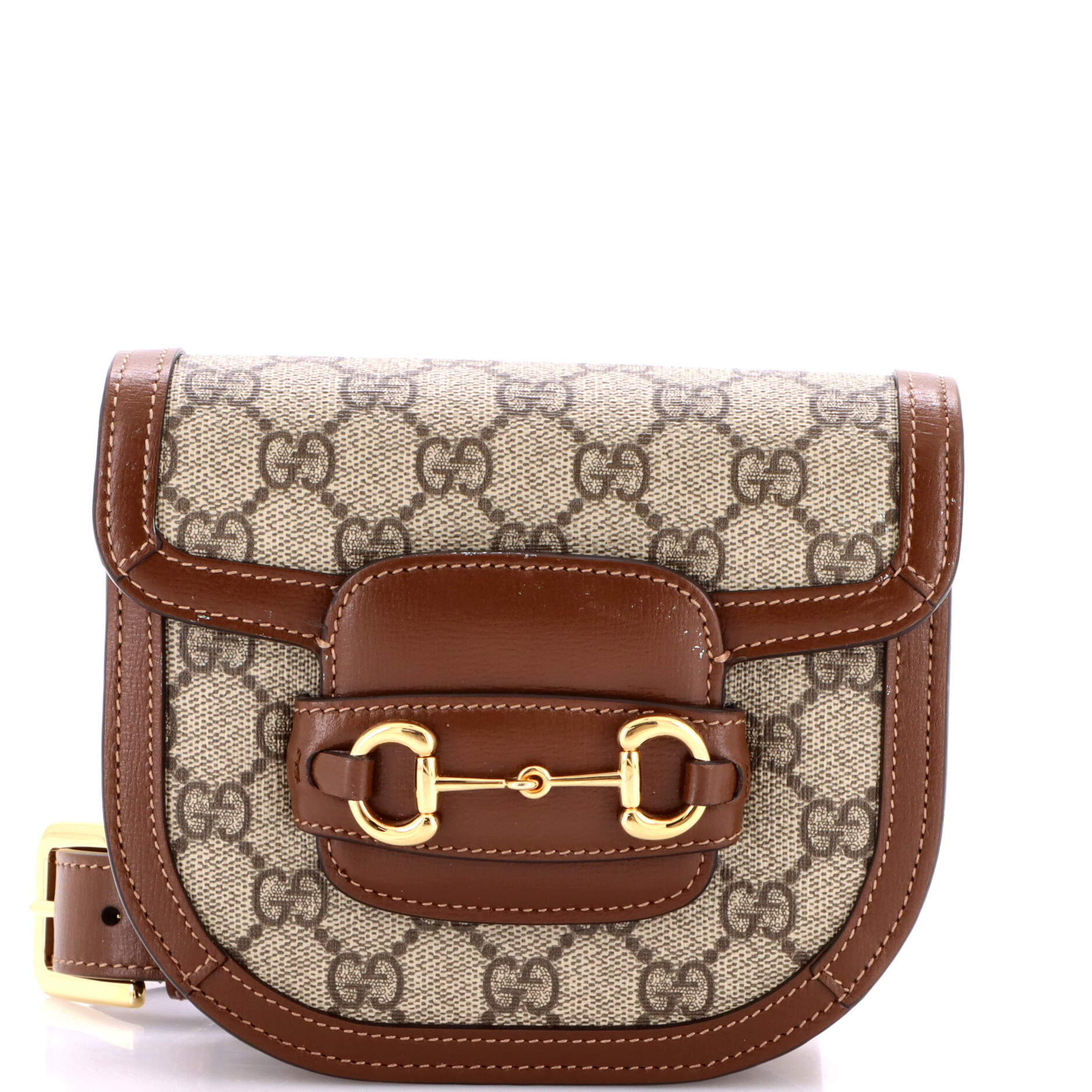 Horsebit 1955 Belt Bag GG Coated Canvas with Leather Mini