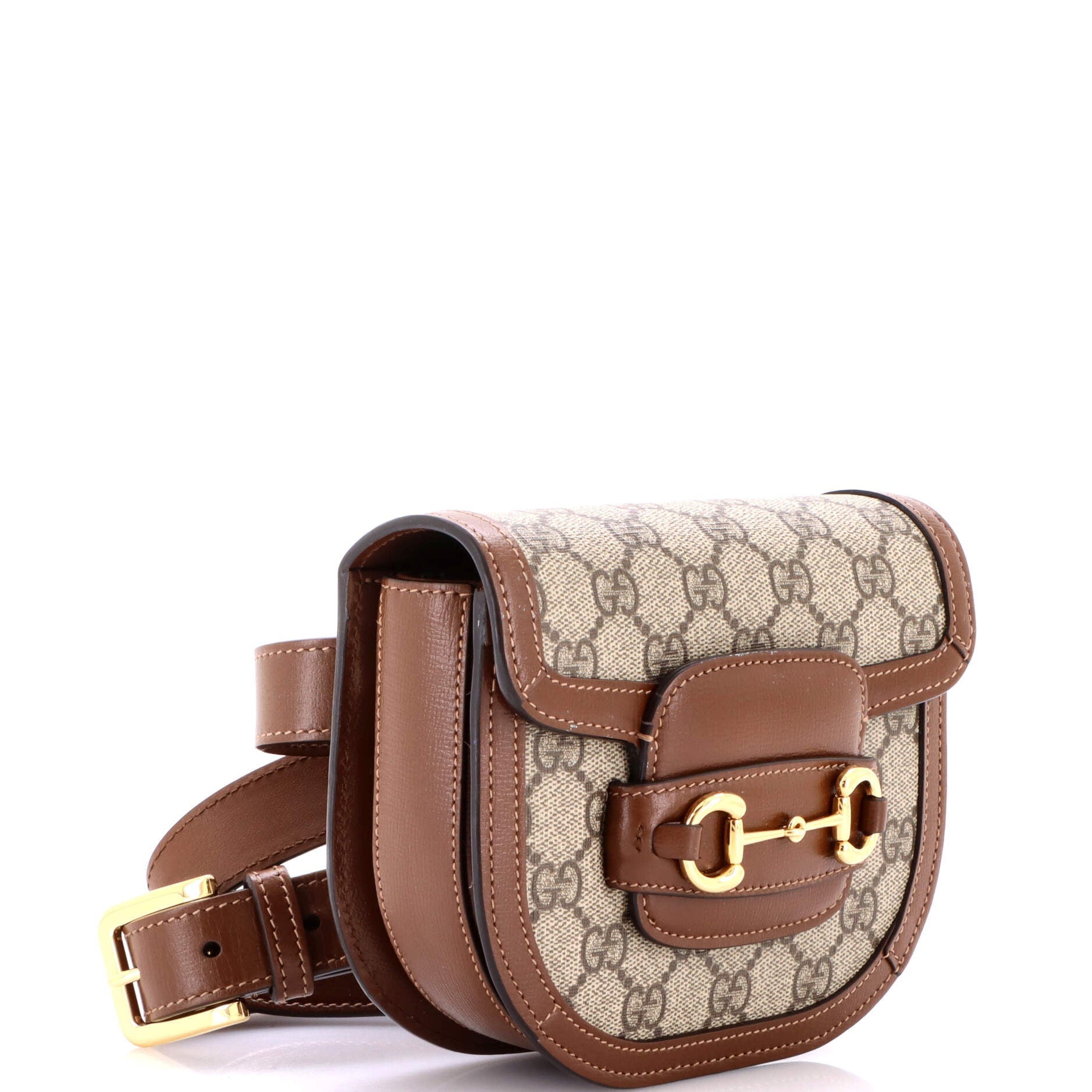 Horsebit 1955 Belt Bag GG Coated Canvas with Leather Mini