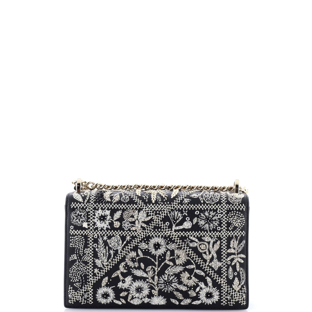Diorama Flap Bag Embellished Lambskin Medium