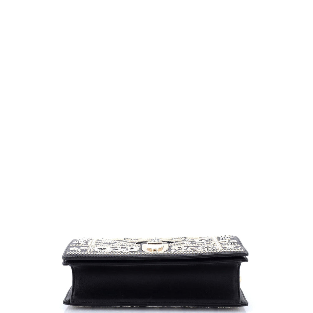 Diorama Flap Bag Embellished Lambskin Medium