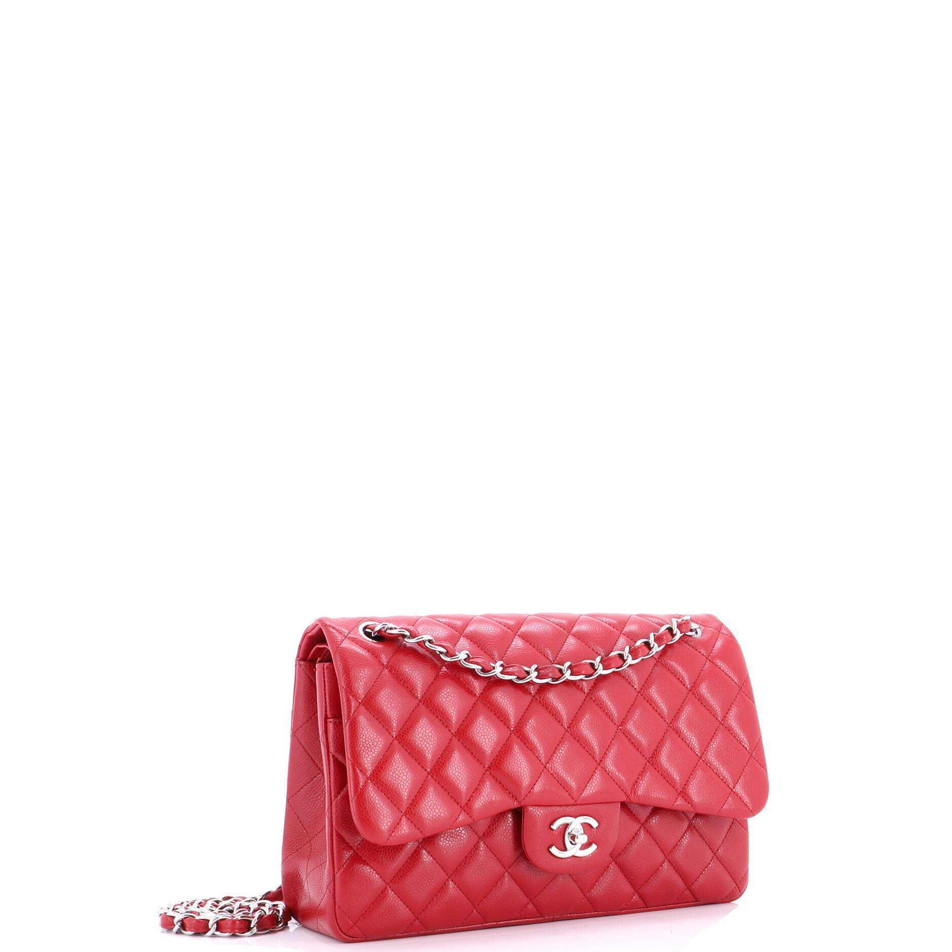 Classic Double Flap Bag Quilted Caviar Jumbo