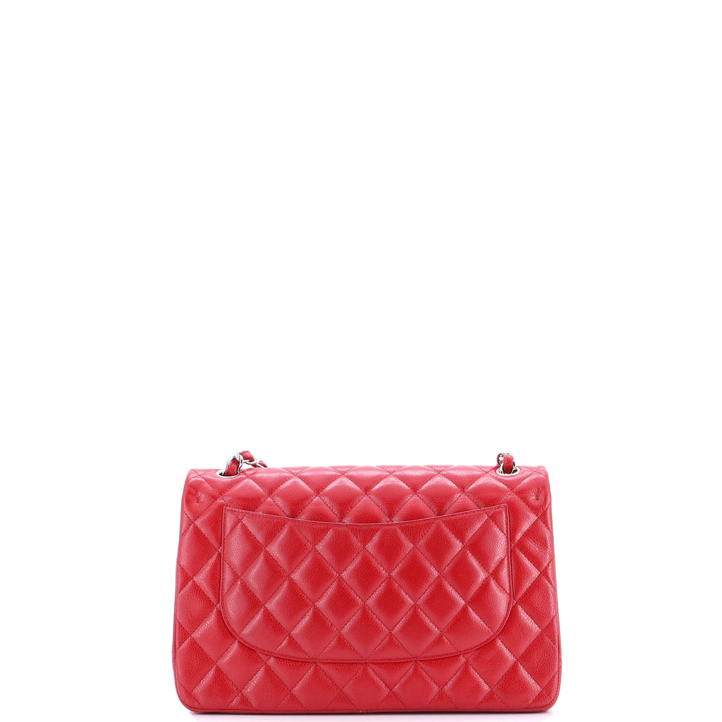 Classic Double Flap Bag Quilted Caviar Jumbo