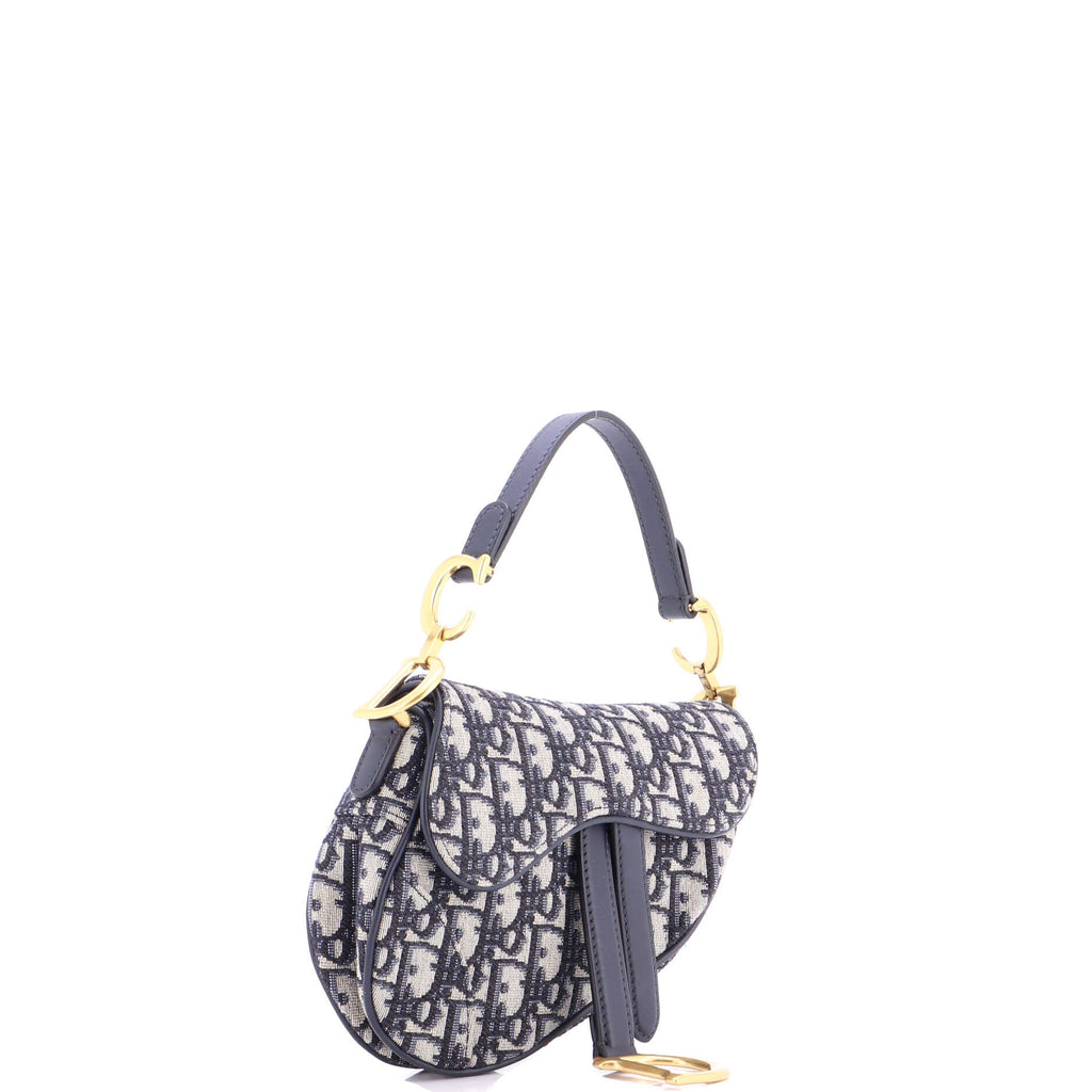 Saddle Handbag Oblique Canvas Mini
