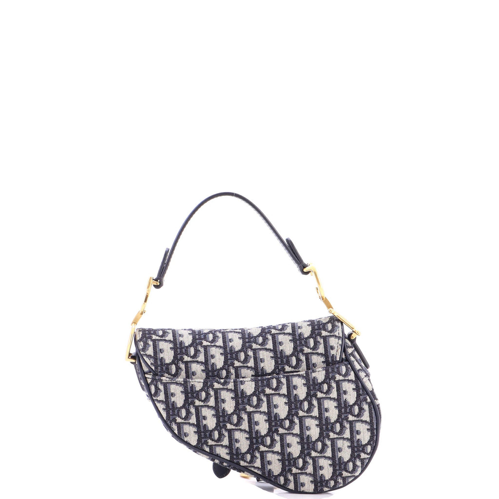 Saddle Handbag Oblique Canvas Mini