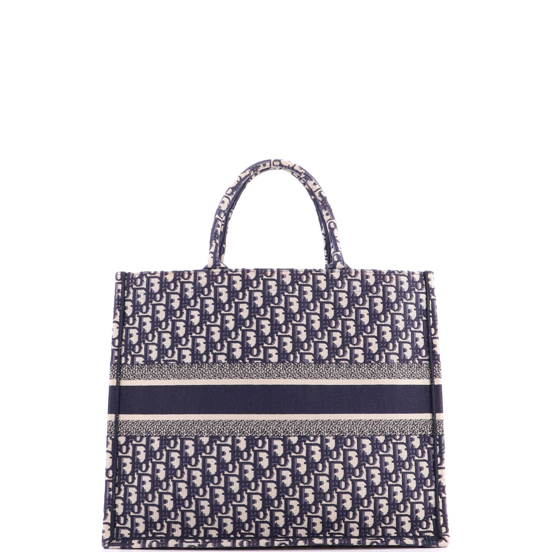 Book Tote Oblique Canvas Large