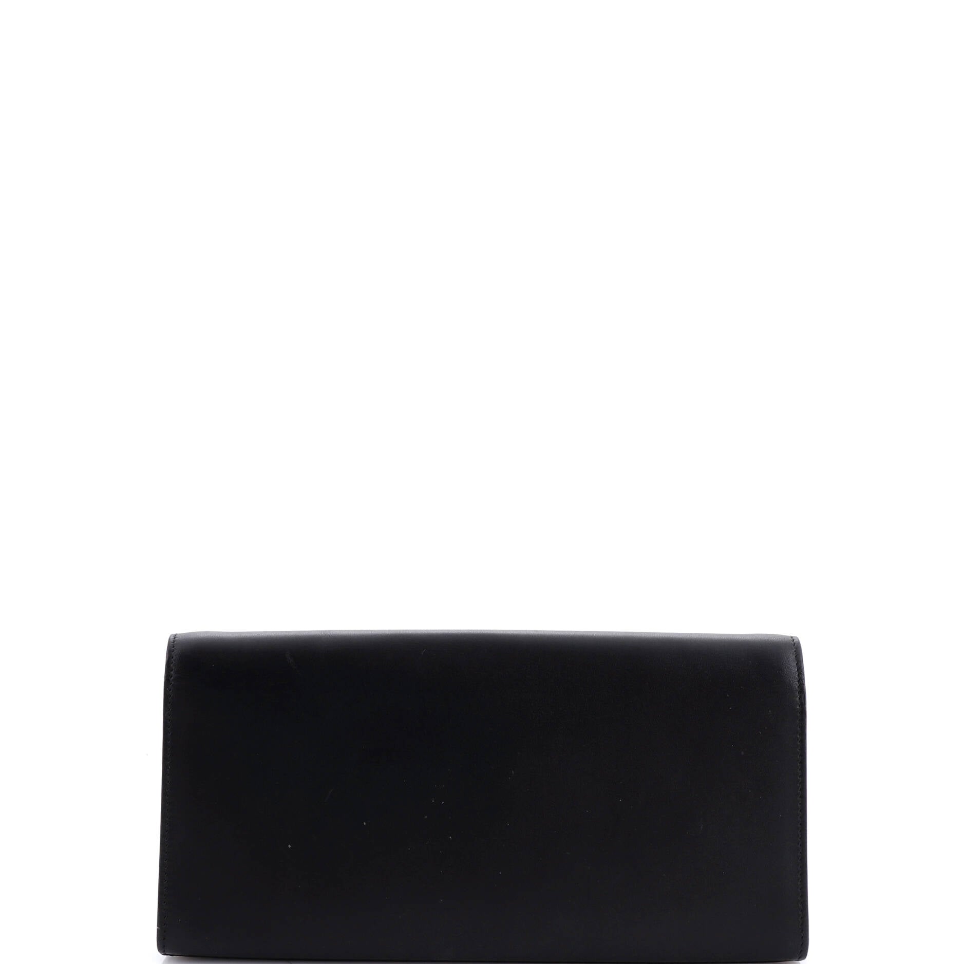Classic Monogram Tassel Clutch Leather Long