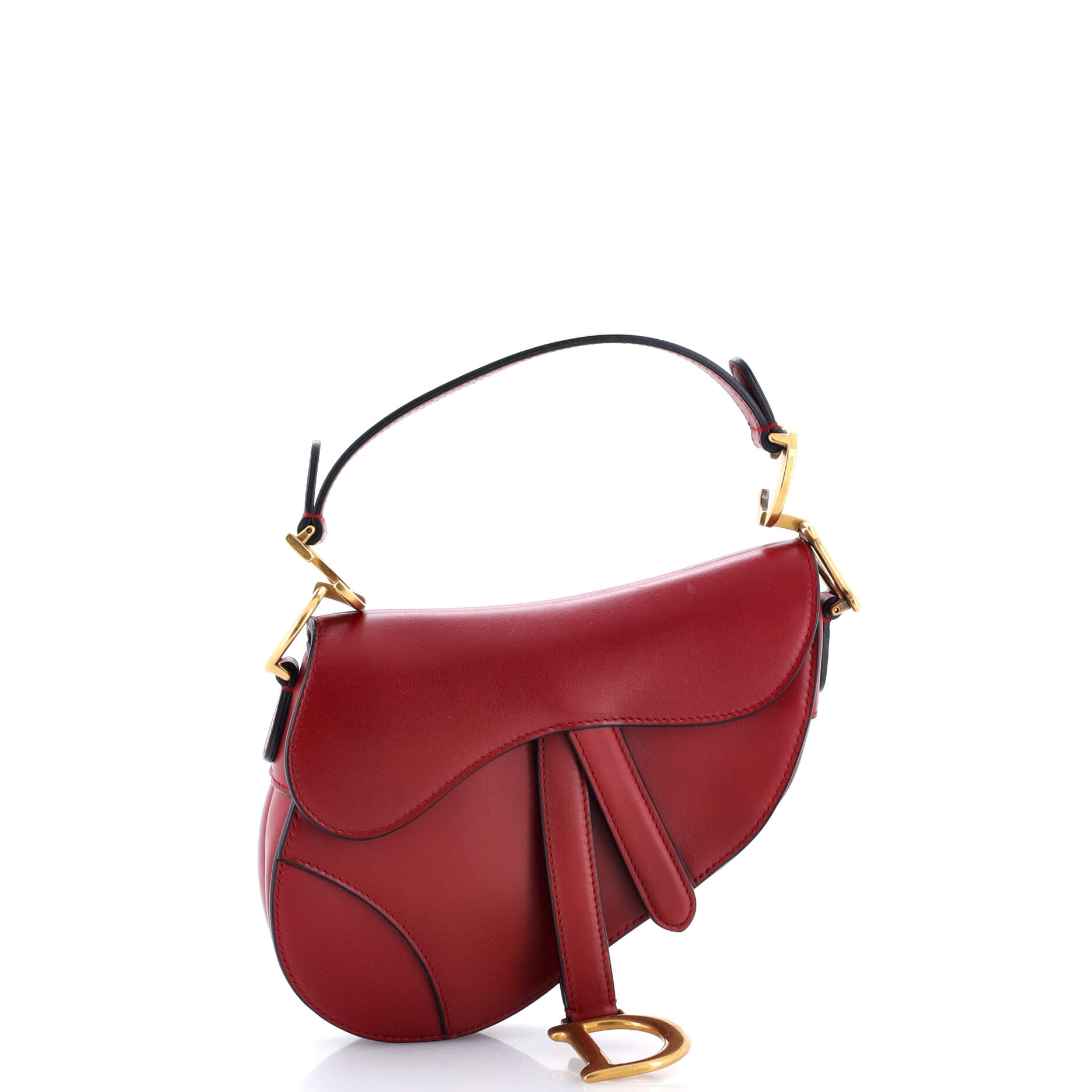 Saddle Handbag Leather Mini
