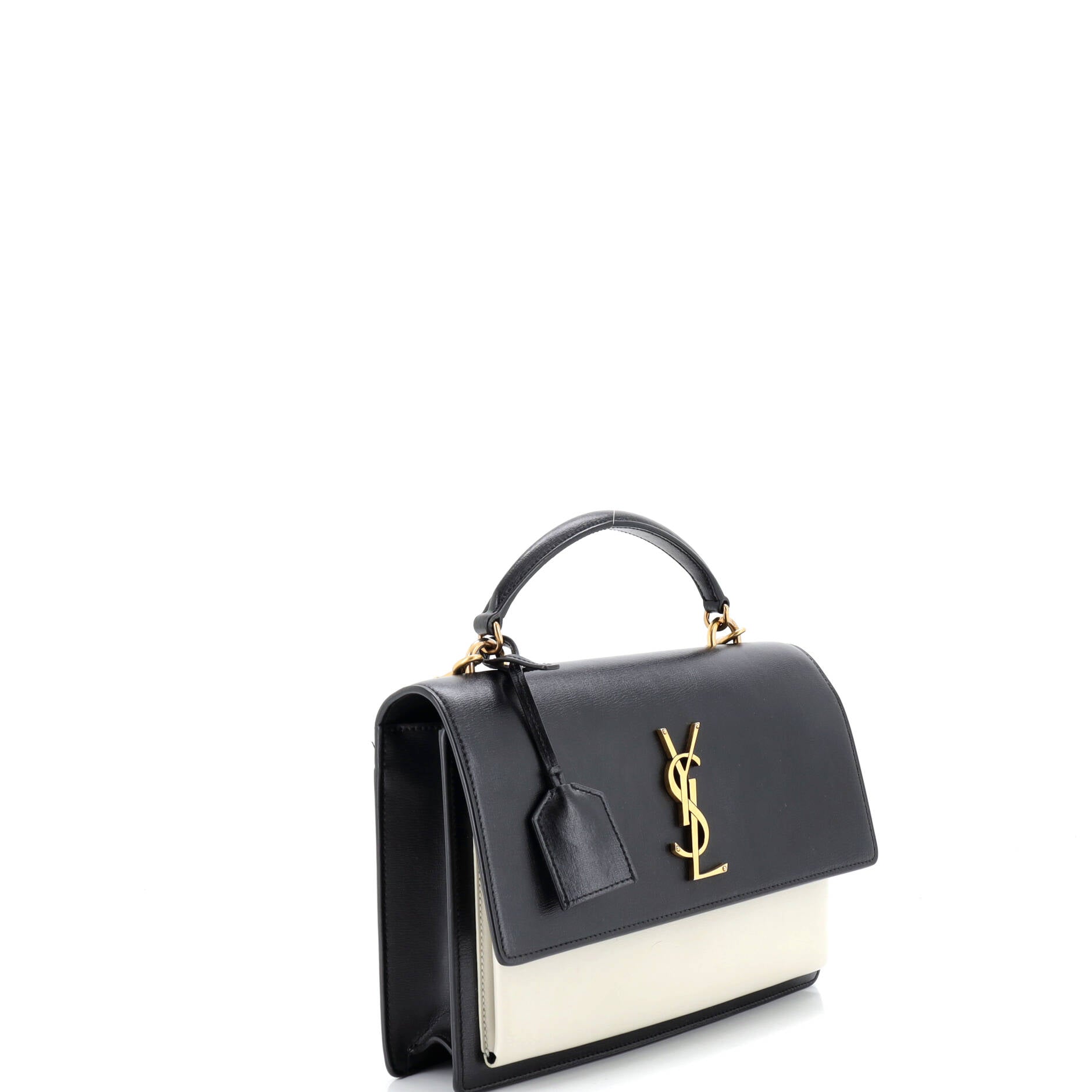 Sunset Top Handle Shoulder Bag Leather Medium