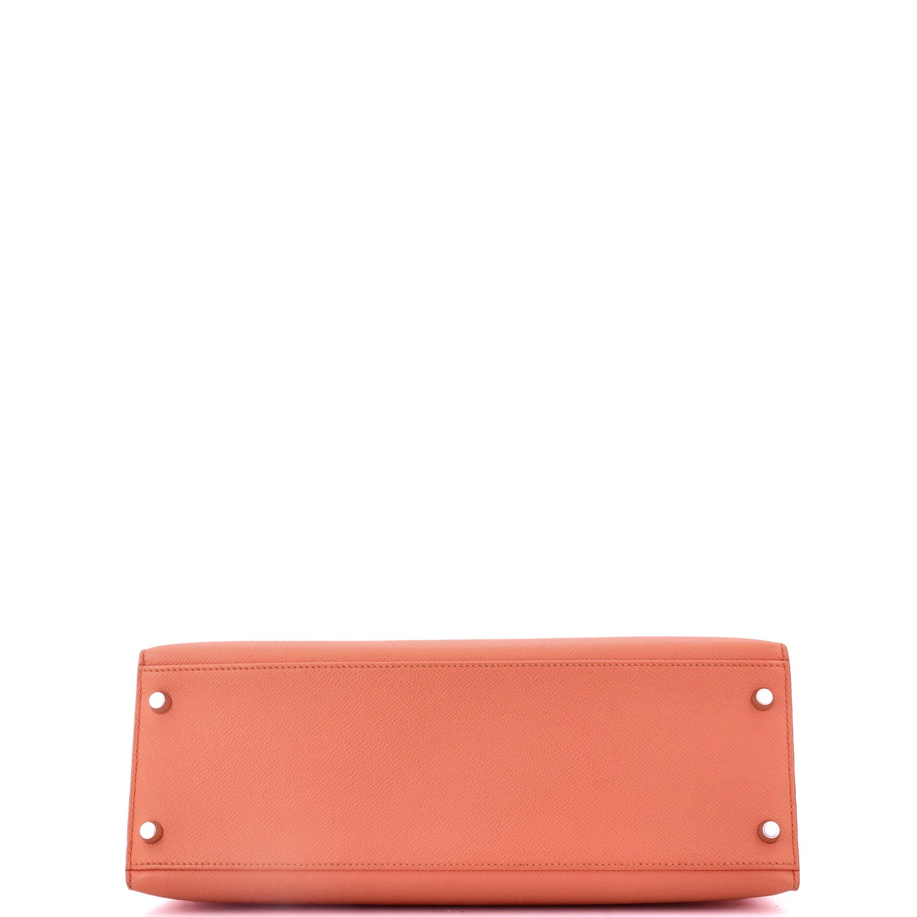 Kelly Handbag Flamingo Epsom with Palladium Hardware 32