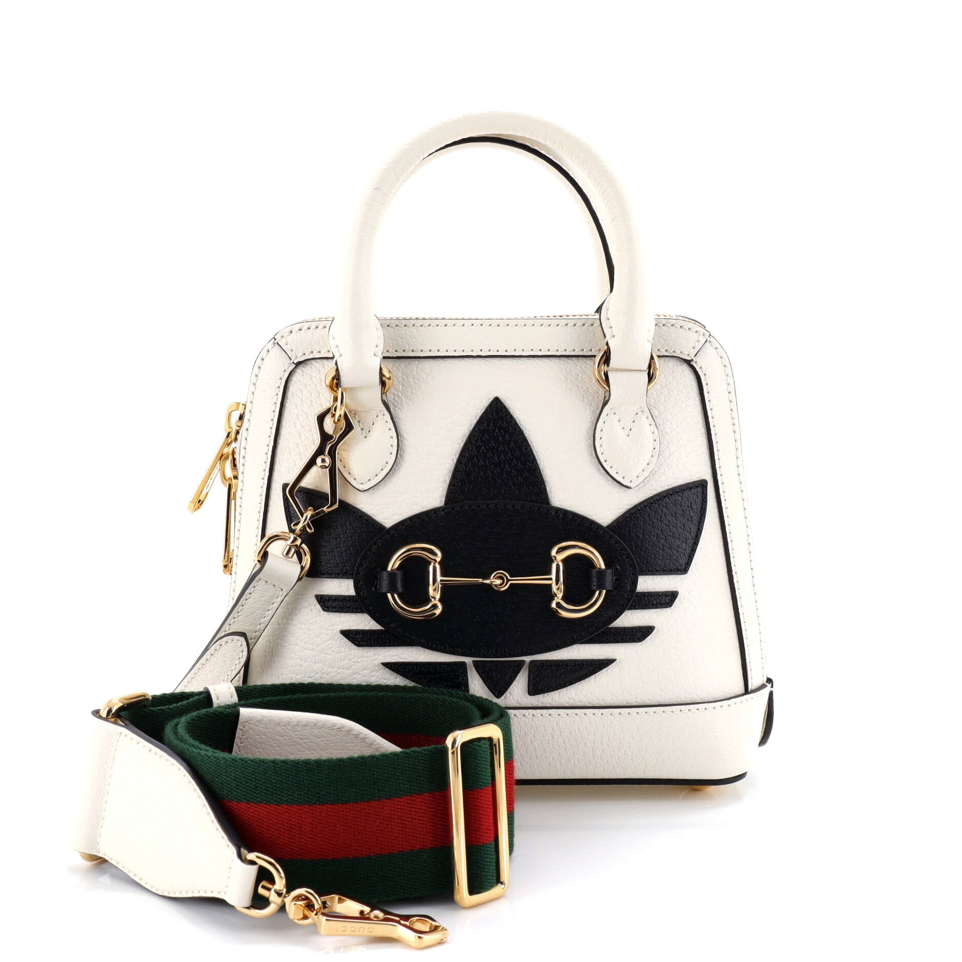 x Adidas Horsebit 1955 Top Handle Bag Leather with Applique Mini