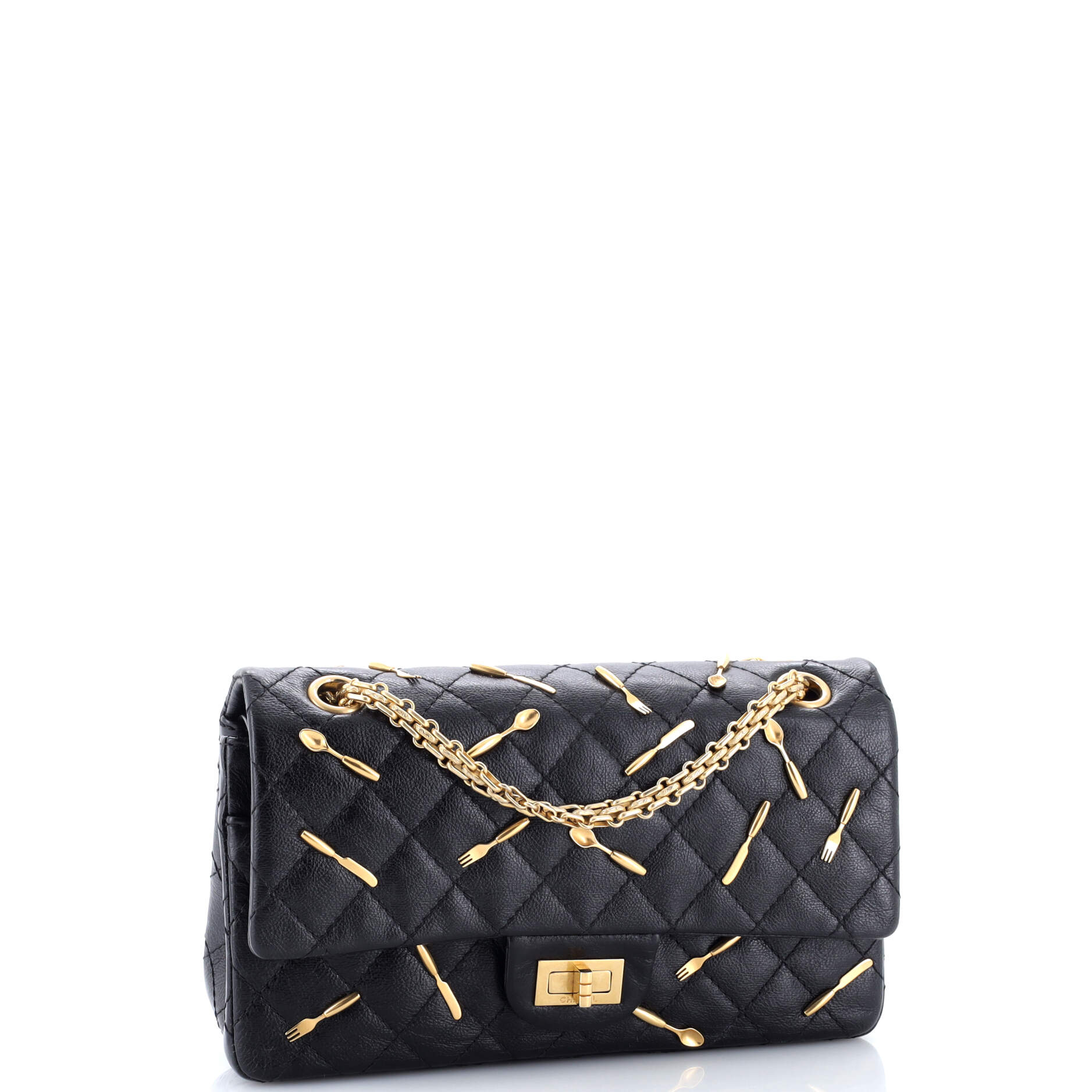 Brasserie Charms Reissue 2.55 Flap Bag Quilted Calfskin 225